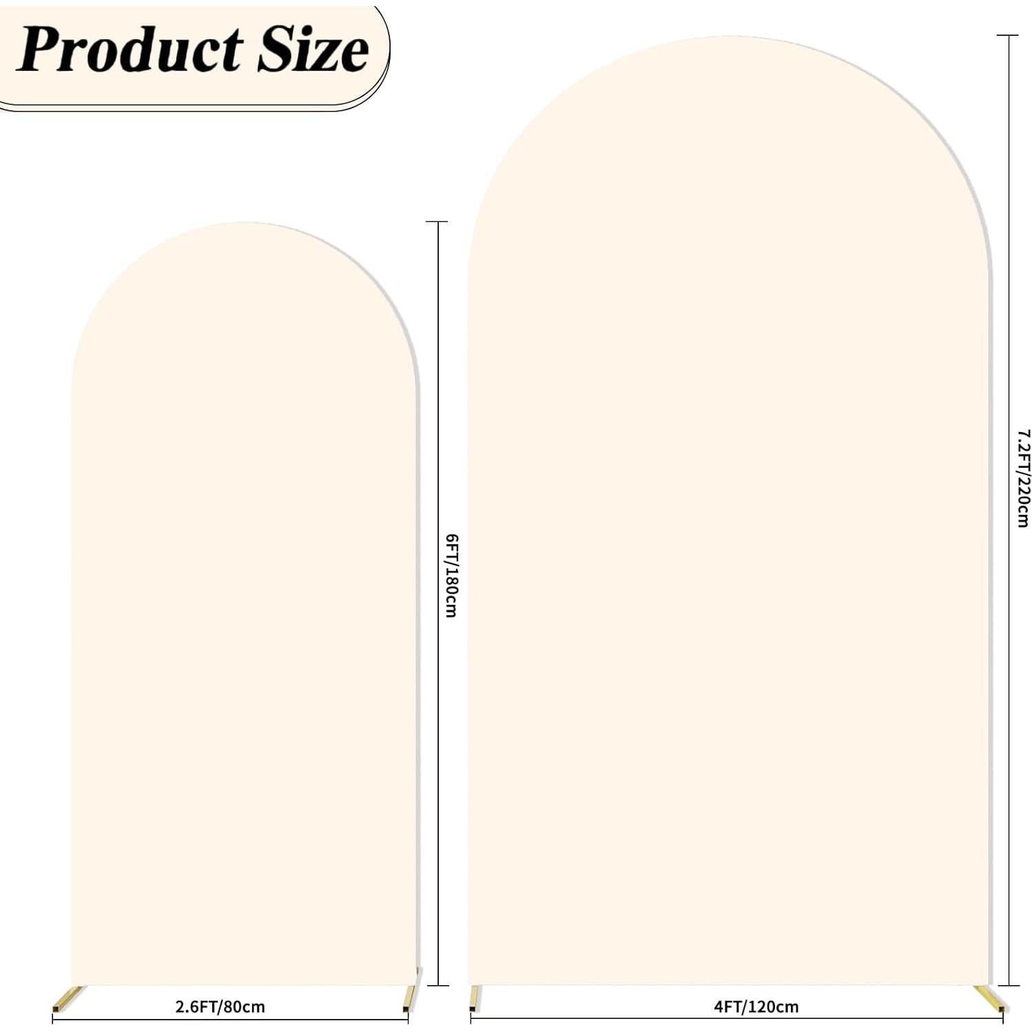 Juego de 2 Cubiertas de Arco Beige JCJ 2.2m y 1.8m con Cremallera