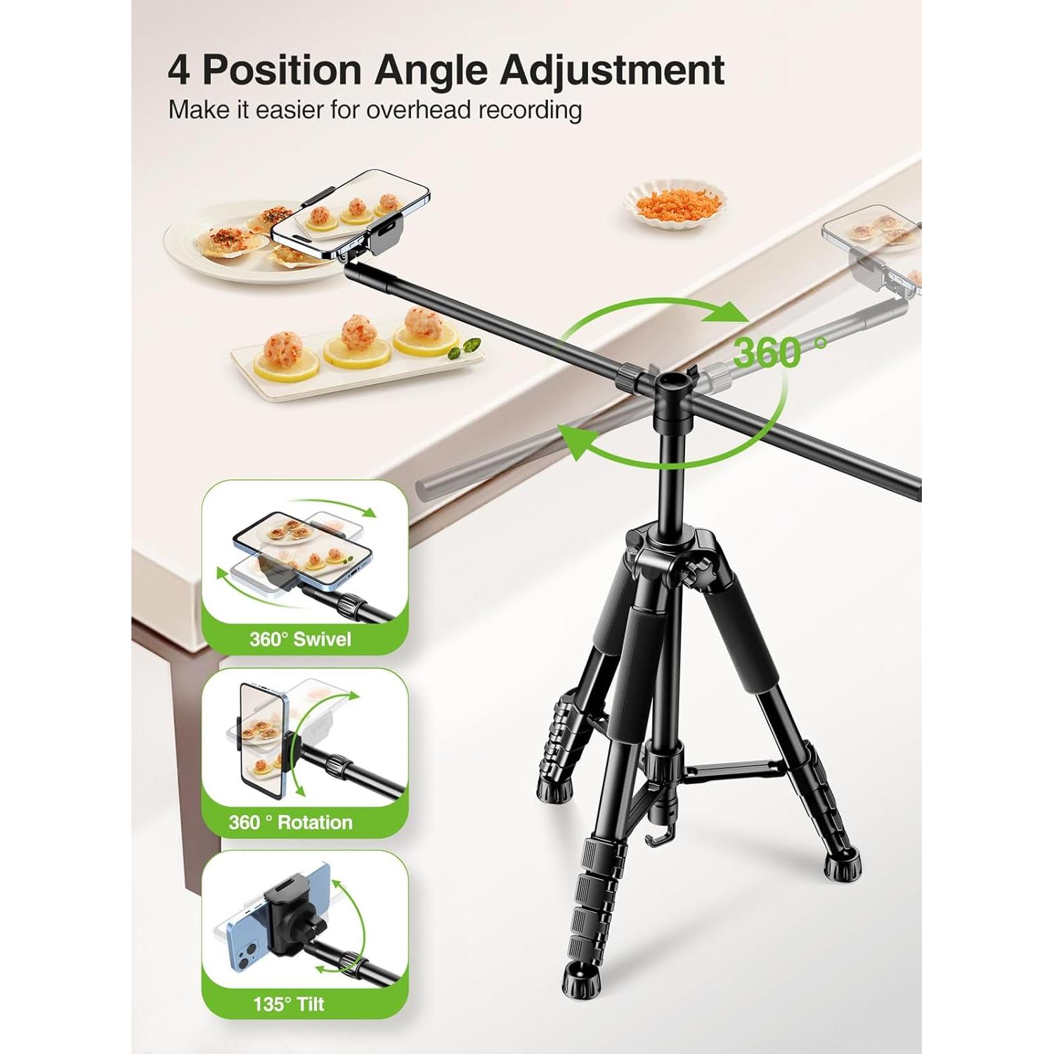 Trípode para Teléfono Elitehood PT-10 59" Ajustable 360°