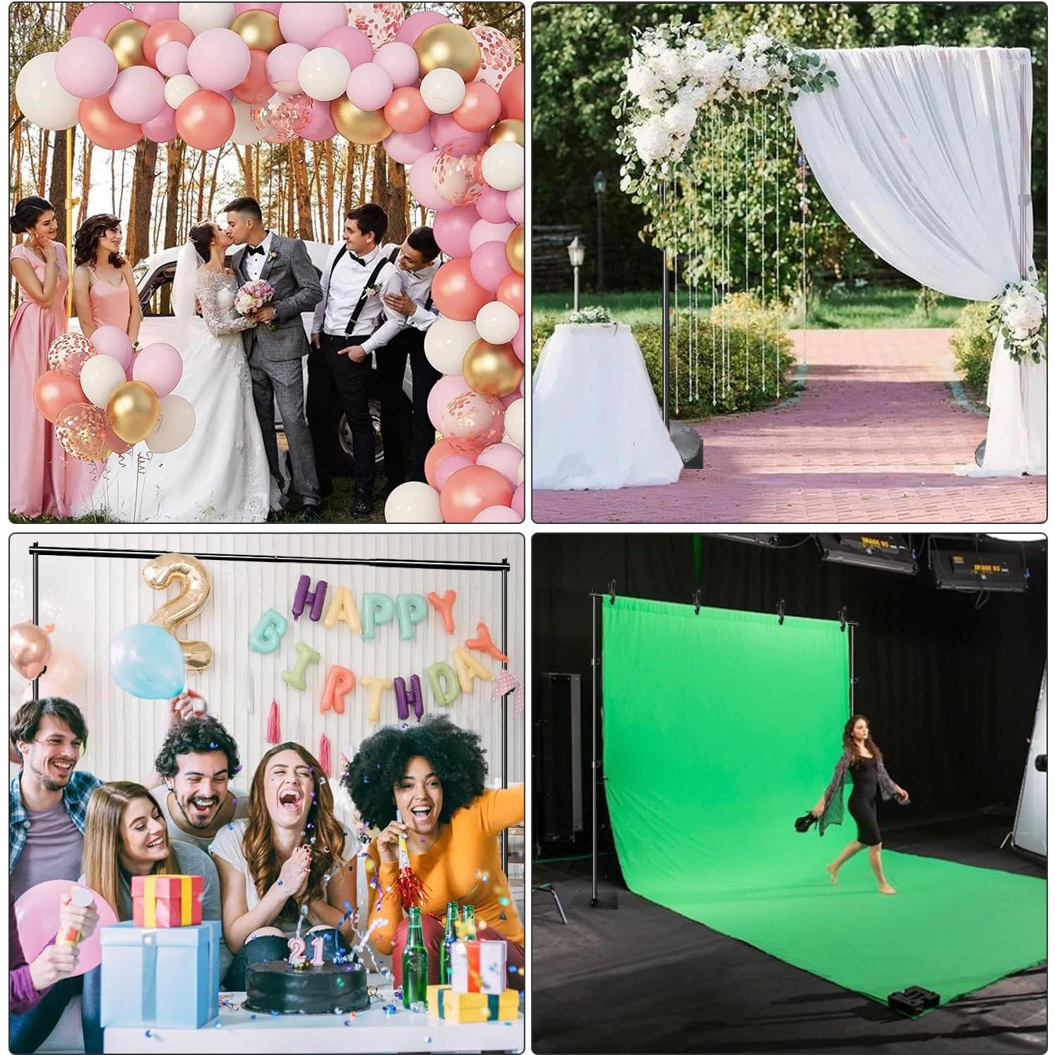 Kit de Soporte para Fondo de Fotografía SLOW DOLPHIN 3.05m x 1.98m