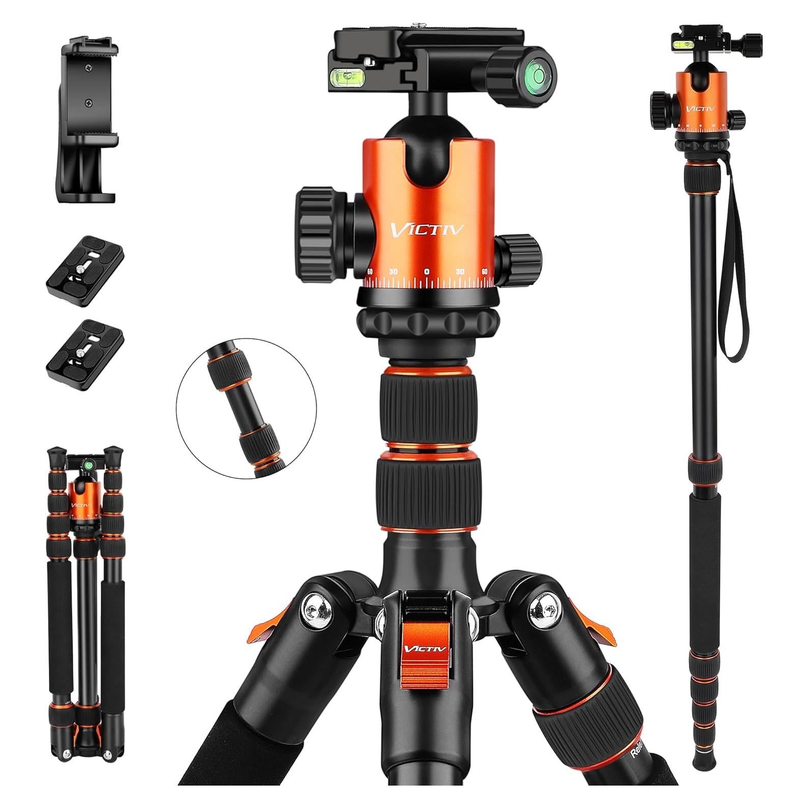 Trípode Profesional Victiv AT40 de Aluminio 1.79kg 80cm