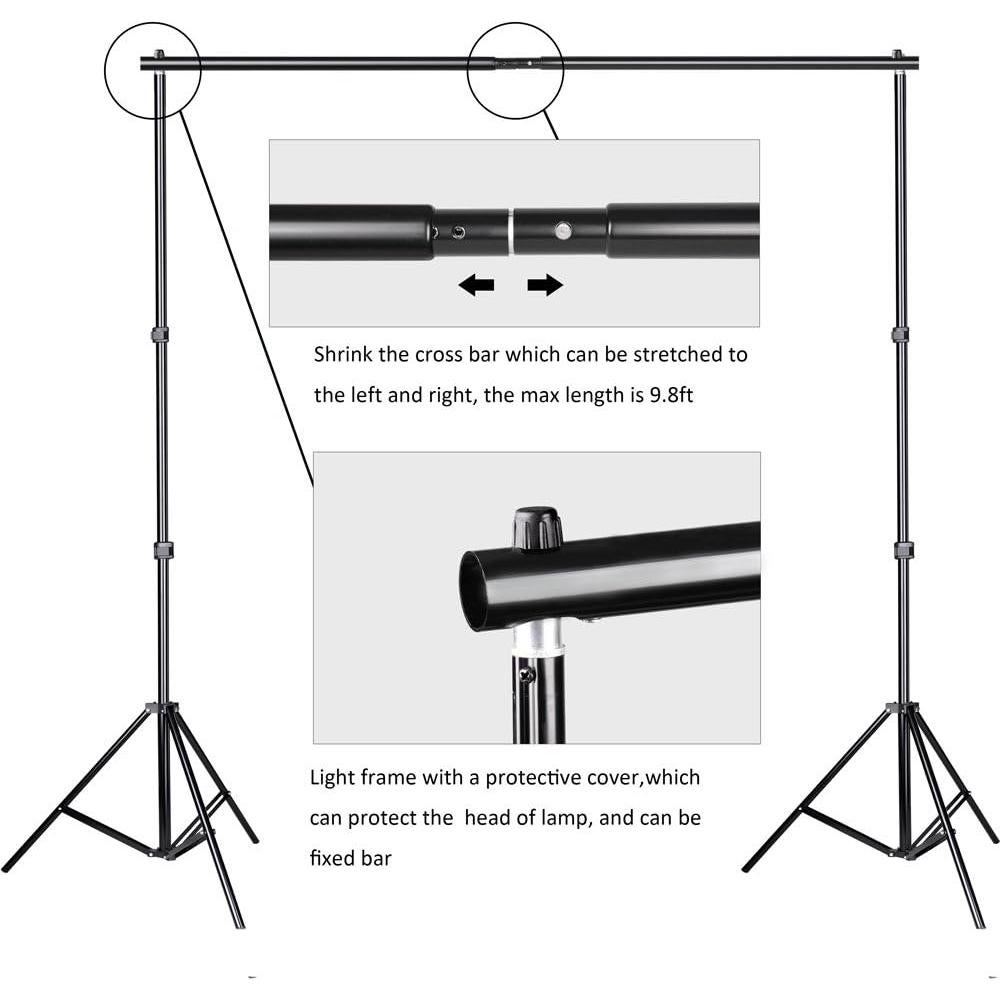 Kit Soporte de Fondo Ajustable Slow Dolphin 2.85 kg 10x7 ft