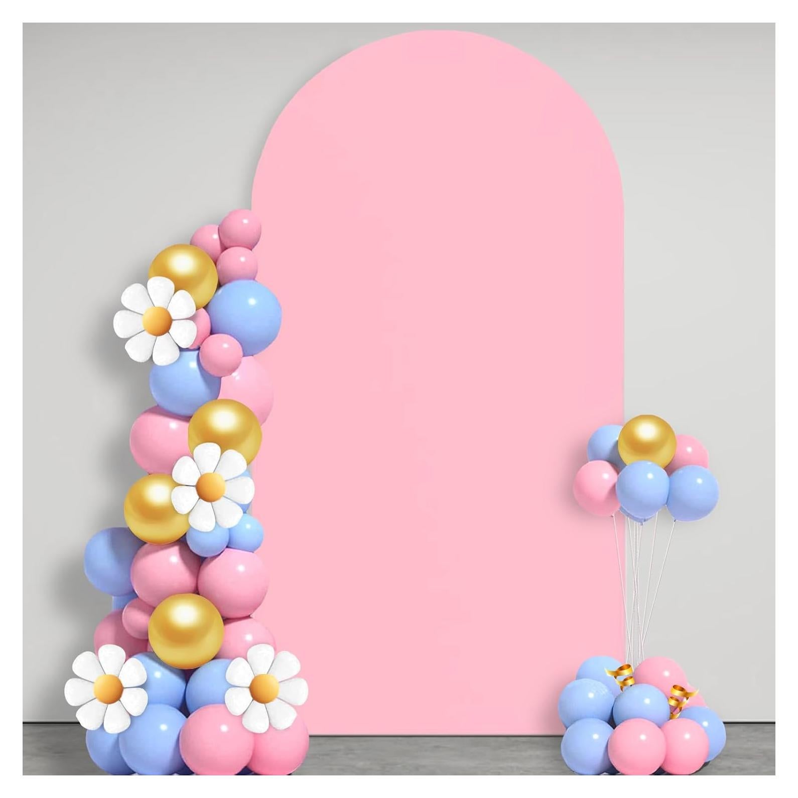 Cubierta de Arco 2.2 m Rosa Spandex para Bodas y Fiestas