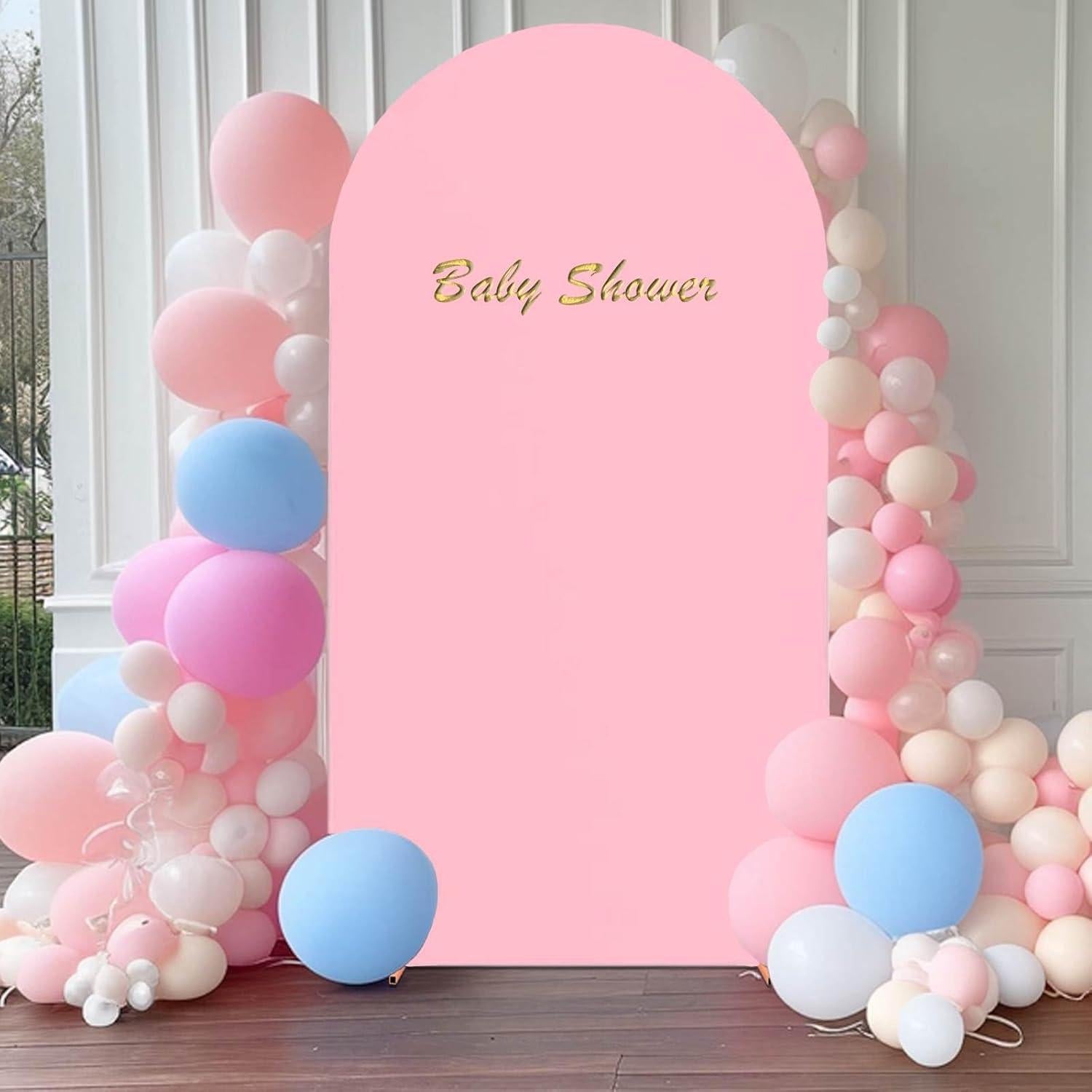 Cubierta de Arco 2.2 m Rosa Spandex para Bodas y Fiestas