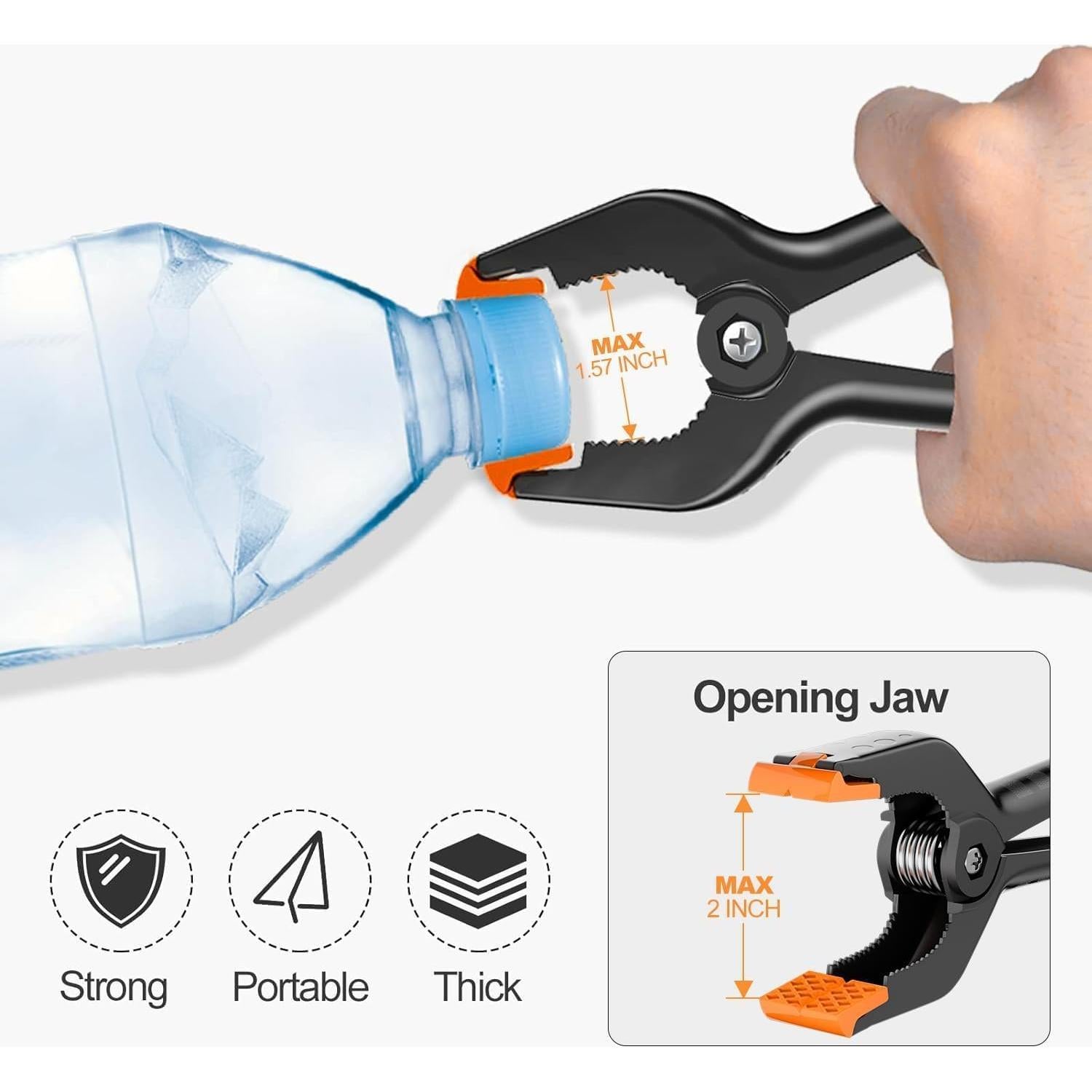 Abrazaderas de Resorte EMART 6 Piezas 11.43 cm Alta Resistencia