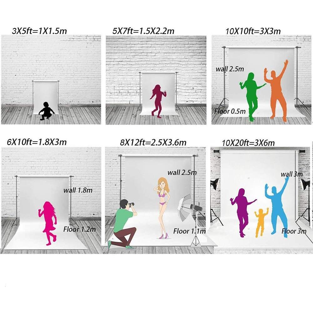 Fondo de Fotografía WOLADA 210x150cm Madera Vintage Blanco