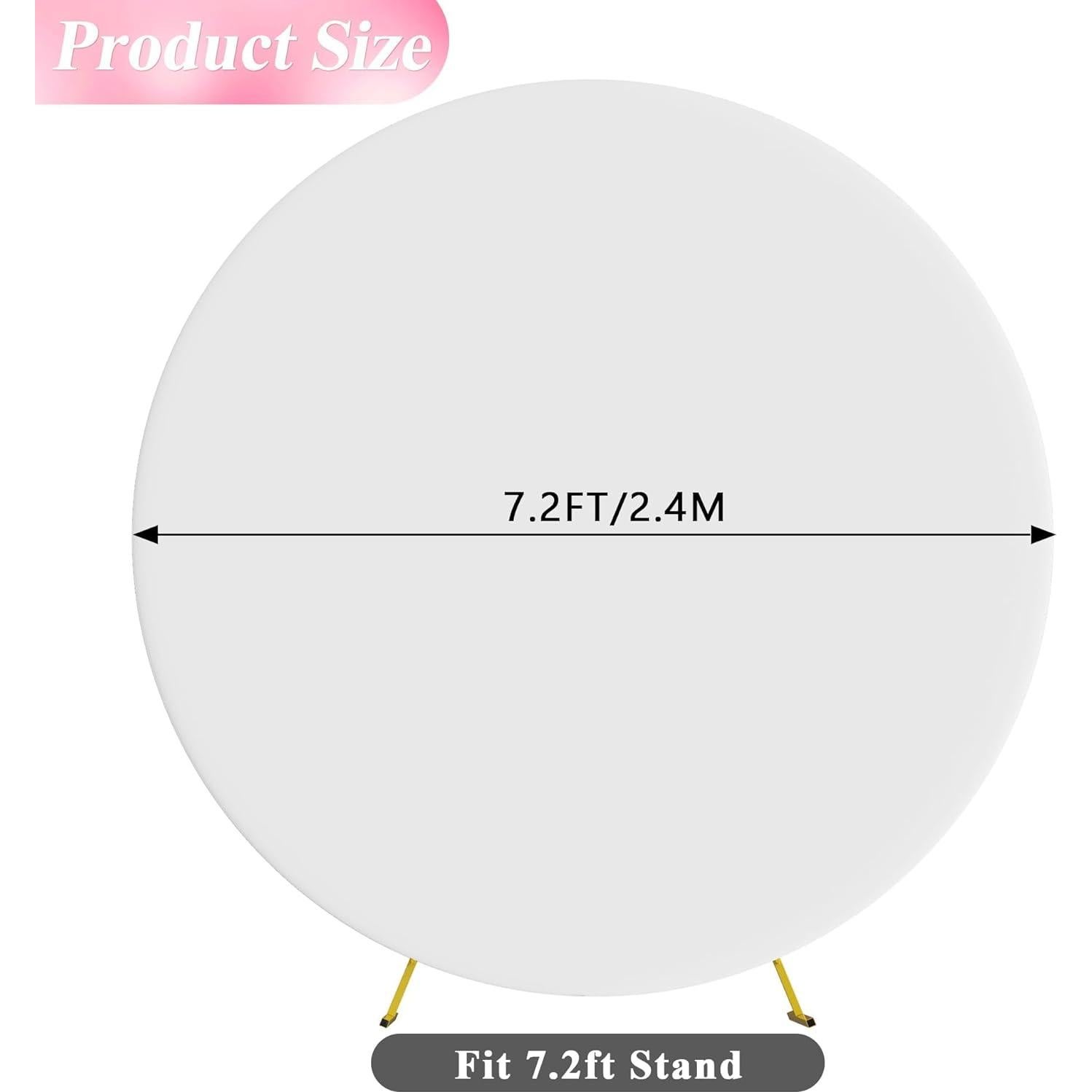 Cubierta de Arco Redondo Wokceer 2.2m Blanca de Poliéster