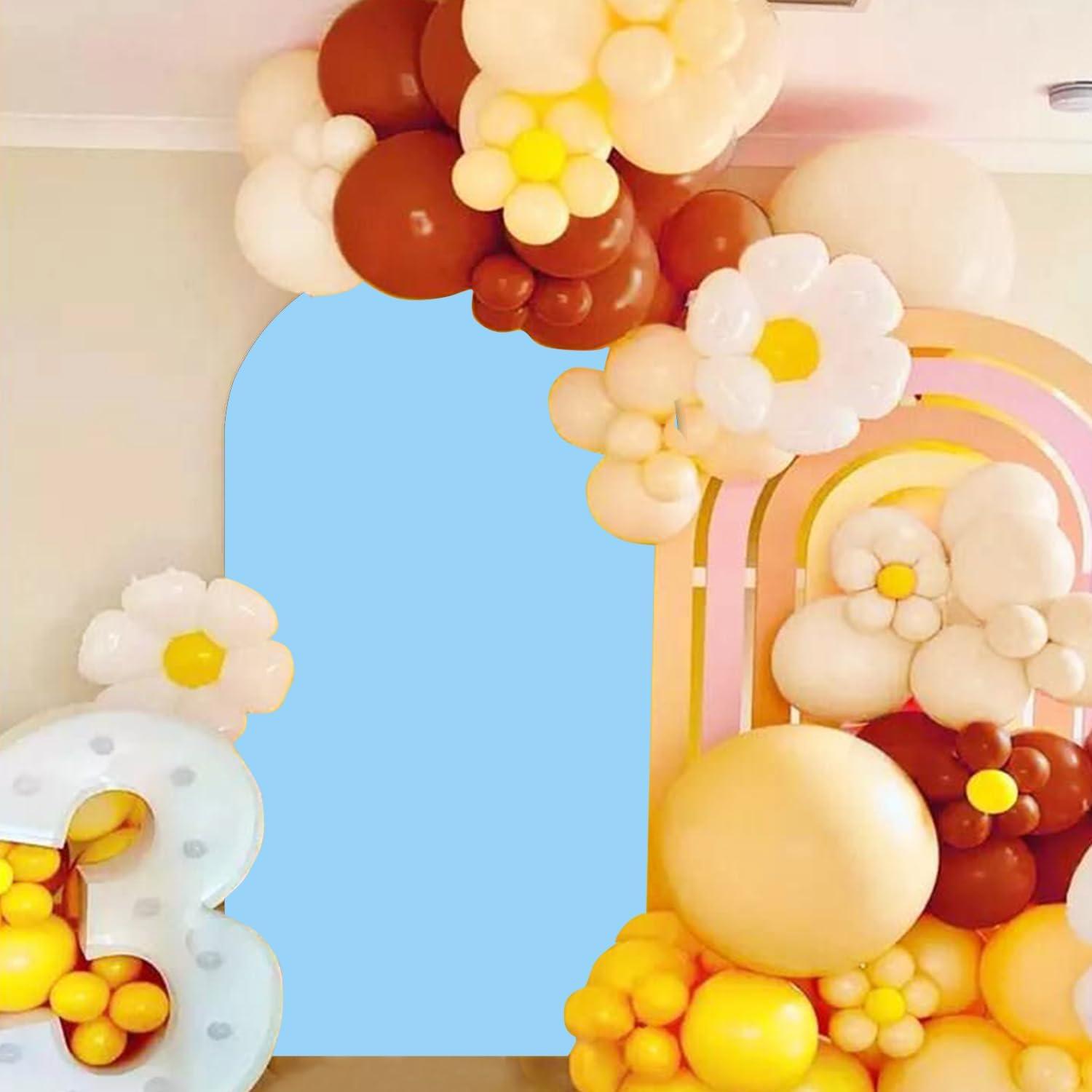 Cubierta de Arco Azul Bebé FOTSHARER 2.13x1.19 m Tela Spandex