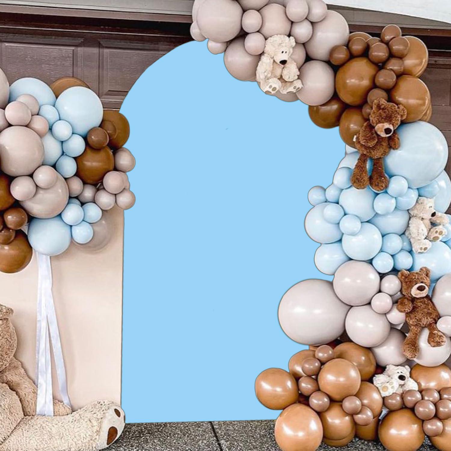 Cubierta de Arco Azul Bebé FOTSHARER 2.13x1.19 m Tela Spandex