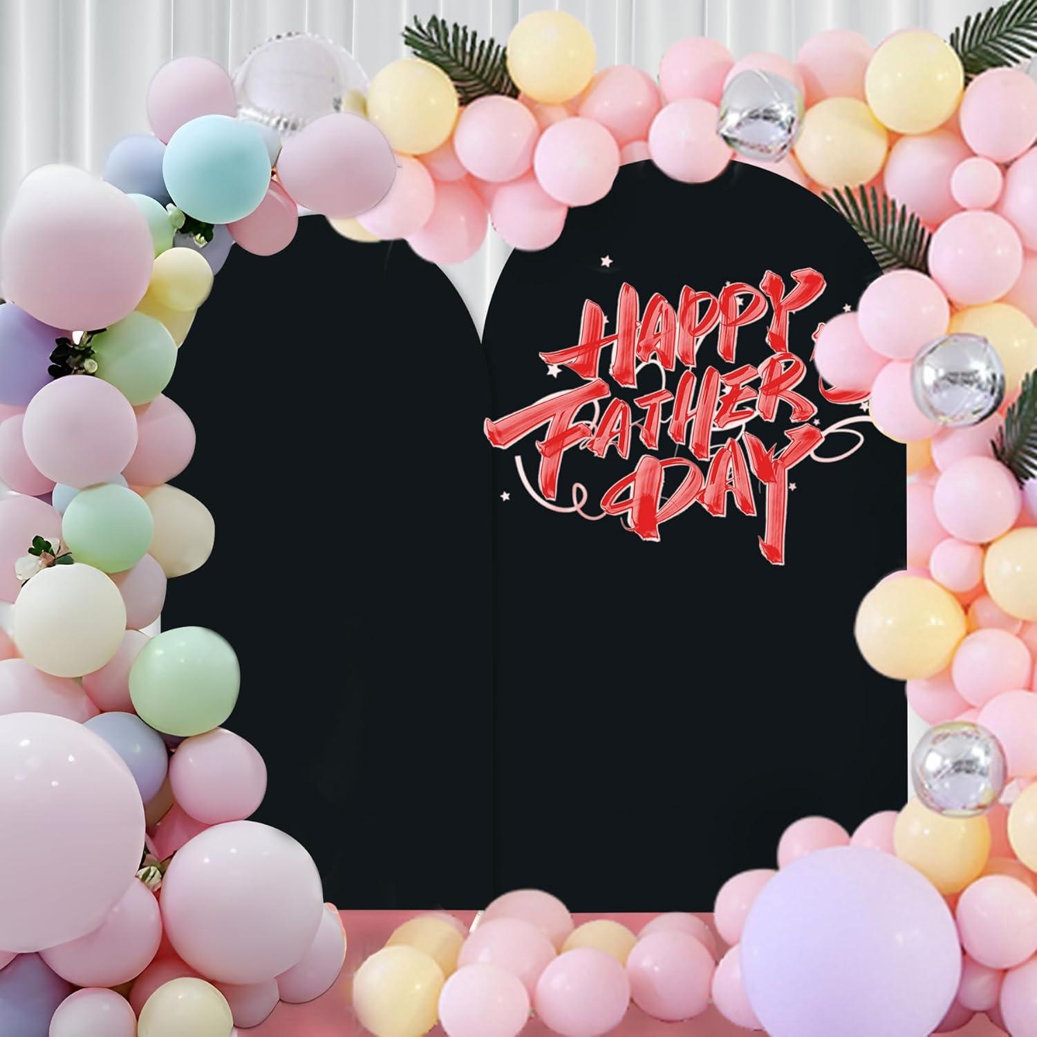 Juego de 3 Fundas de Spandex para Arco de Boda Chiara - Negro