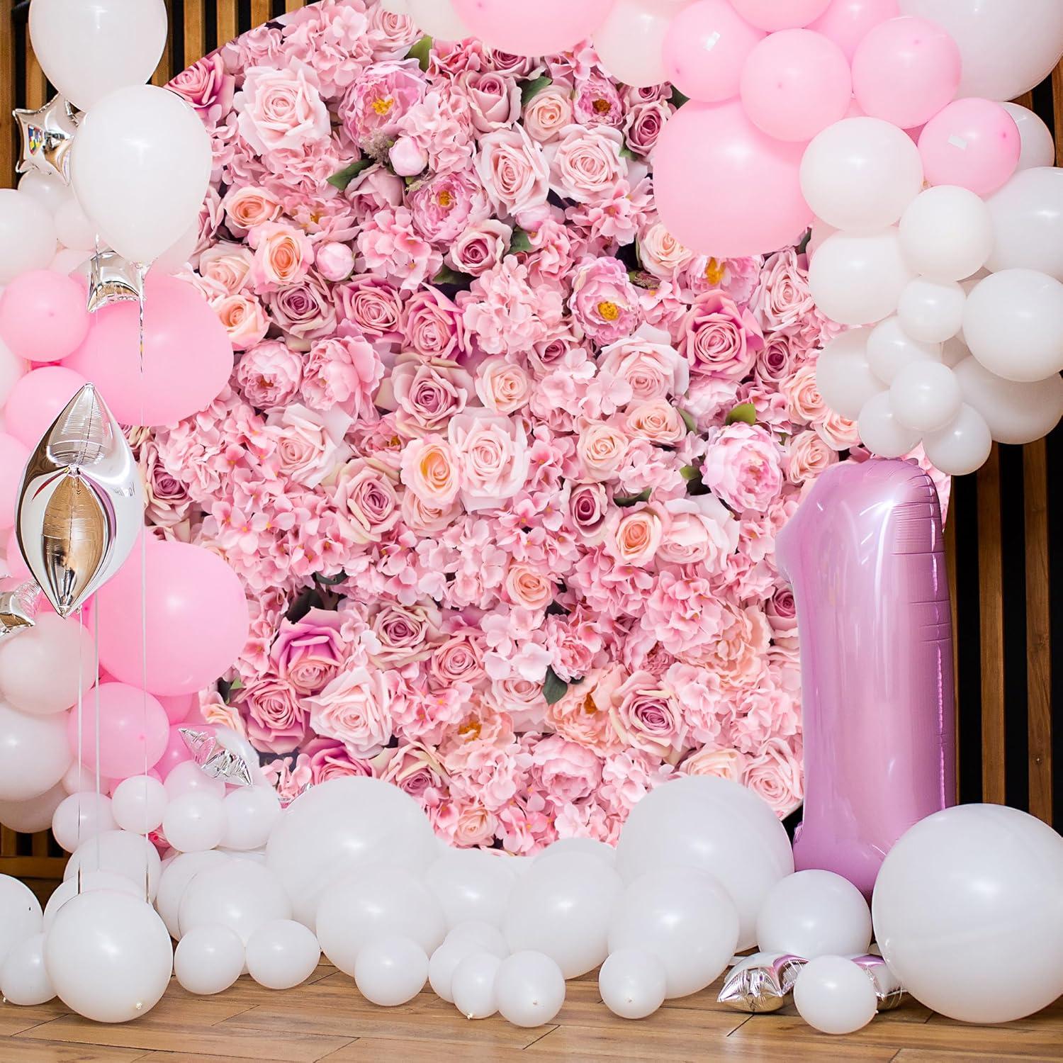 Cubierta de fondo redonda floral Jditngp 2.2m para fiestas