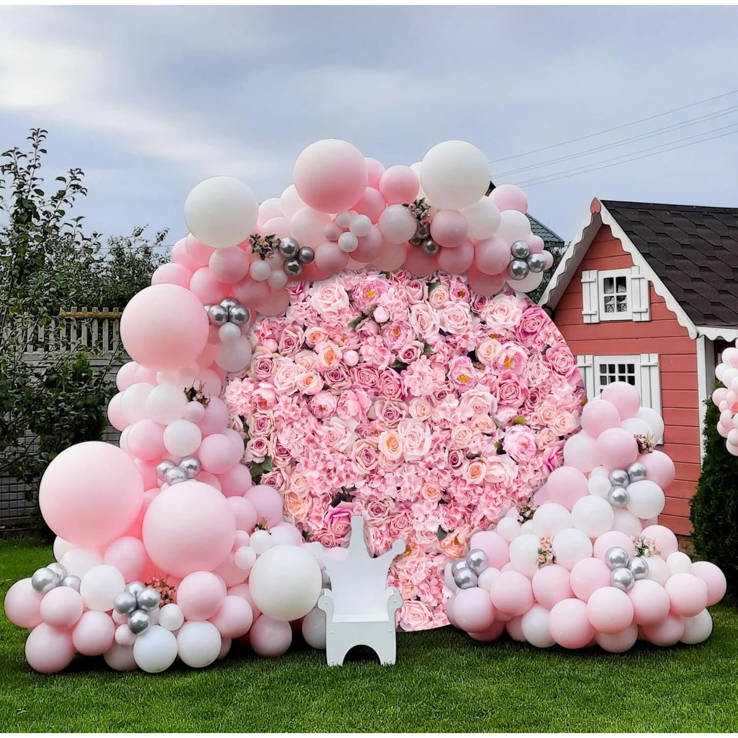 Cubierta de fondo redonda floral Jditngp 2.2m para fiestas