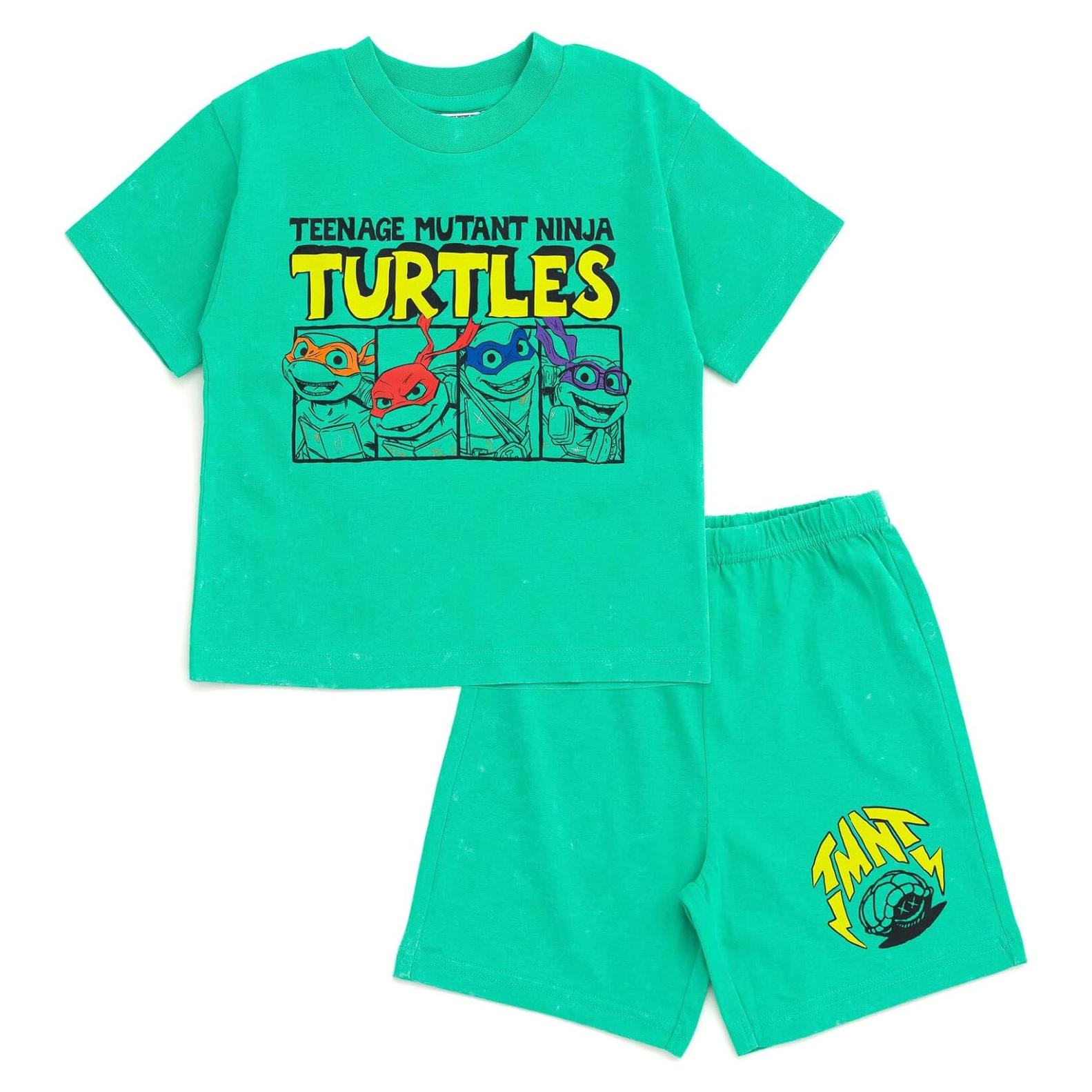 Conjunto camiseta y pantalones cortos Tortugas Ninja 2T-10-12