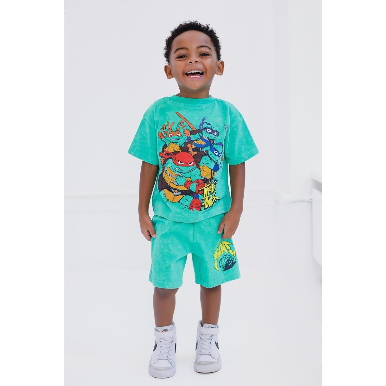 Conjunto camiseta y pantalones cortos Tortugas Ninja 2T-10-12