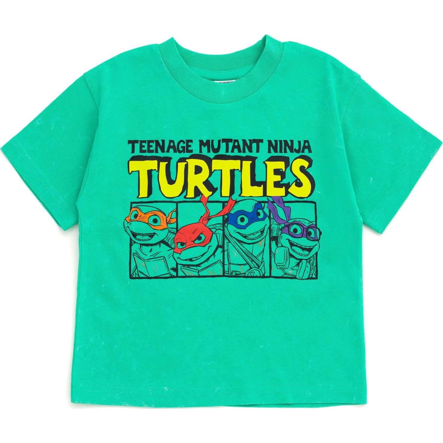 Conjunto camiseta y pantalones cortos Tortugas Ninja 2T-10-12