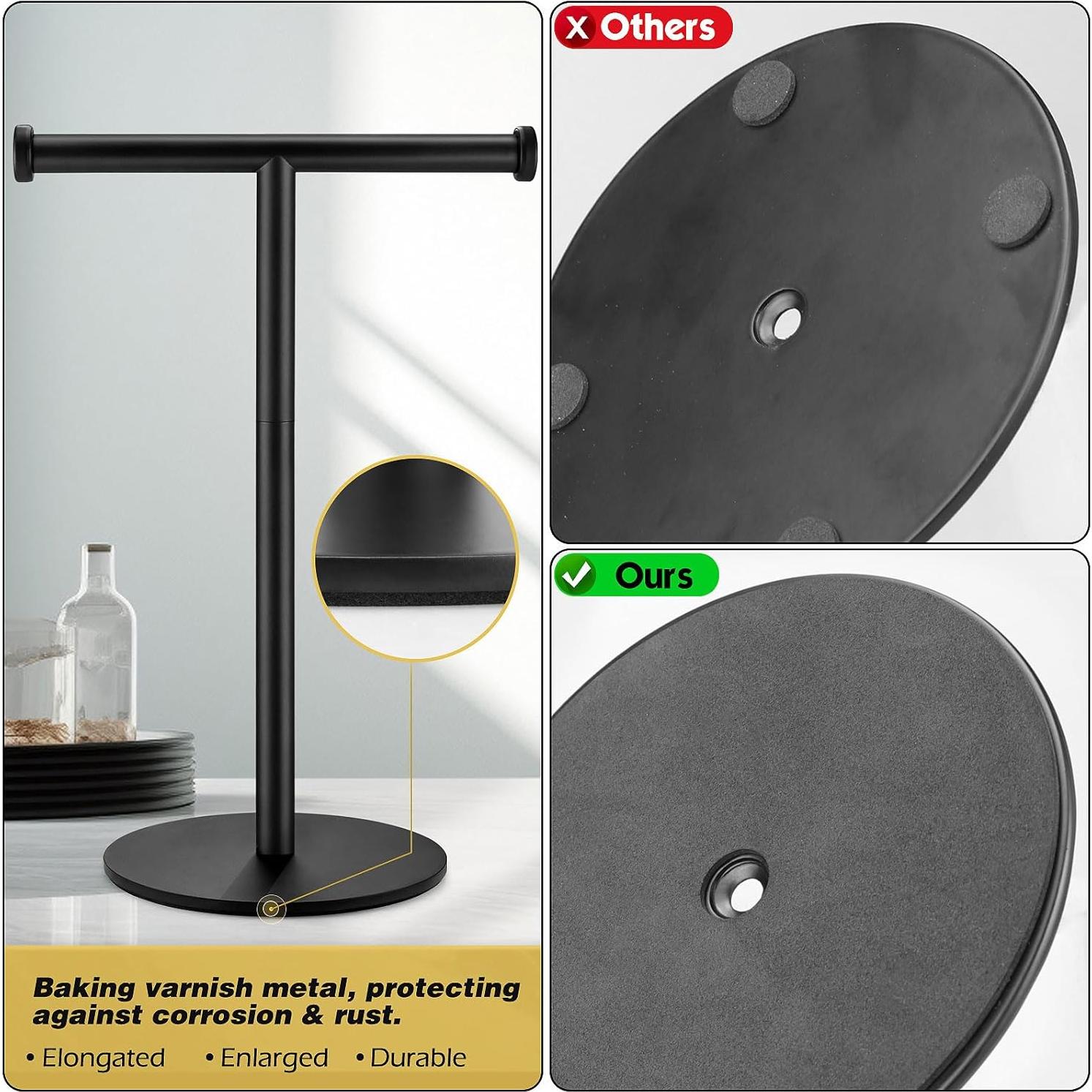 Soporte para Toallas de Mano KEWANNO Negro Mate 40.64x17.02 cm