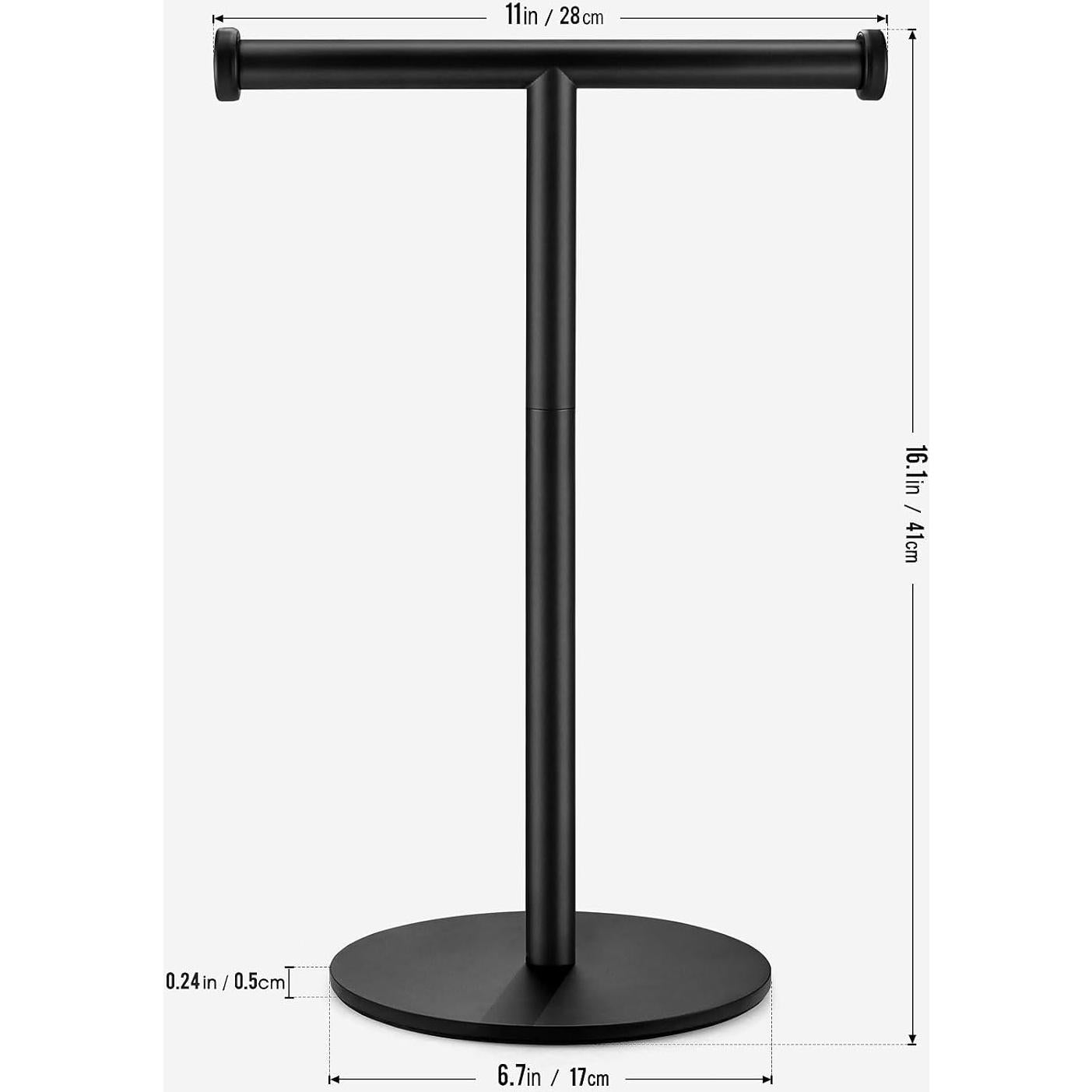 Soporte para Toallas de Mano KEWANNO Negro Mate 40.64x17.02 cm