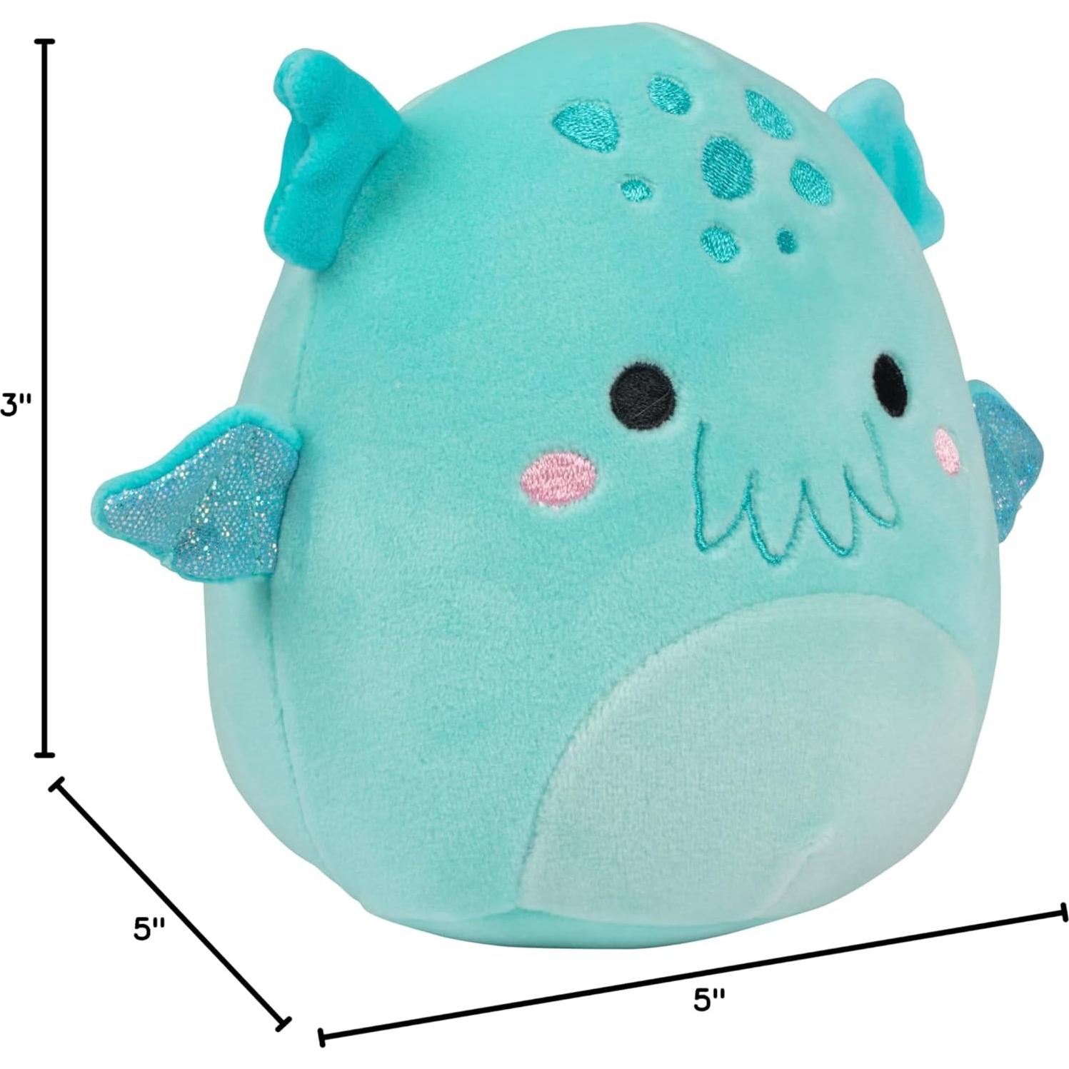 Squishmallows Theotto El Cthulhu 13 cm Peluche Suave Oficial