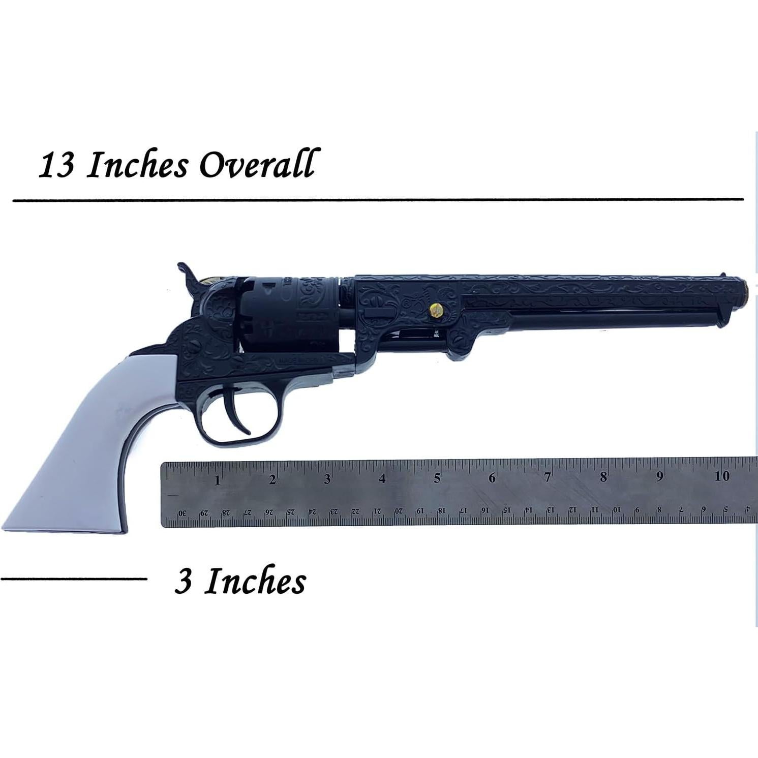 US Decorative Western Style Navy Revolver for Displays Costumes and Props. This is Not A Weapon