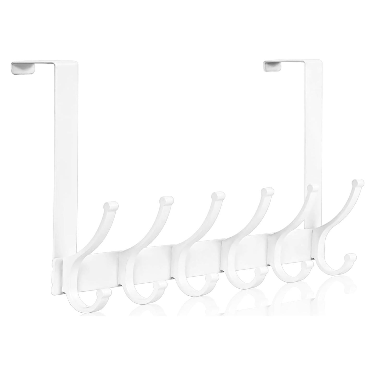 Ganchos Sobre Puerta Optish 12 Ganchos Blanco Minimalista