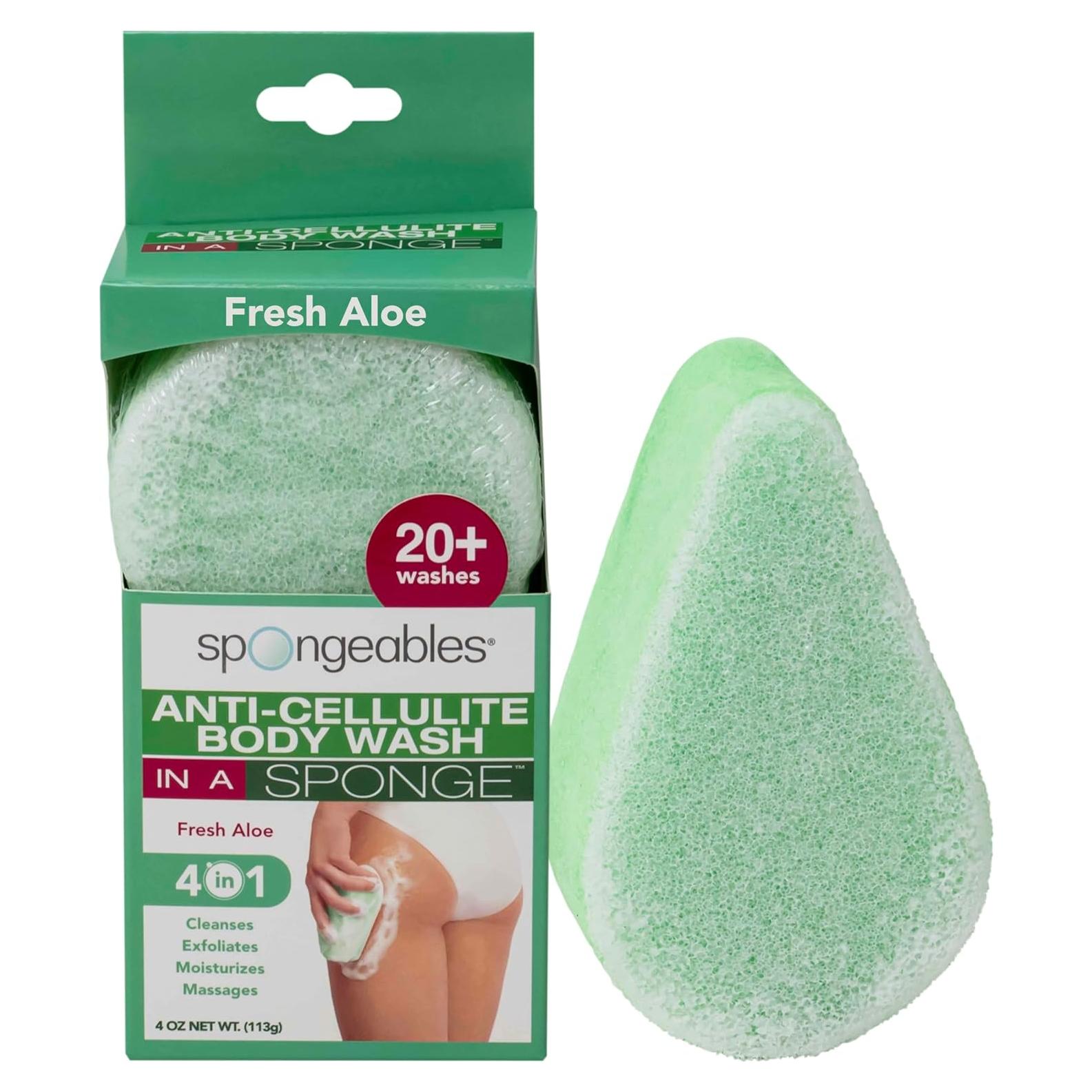 Esponja de Ducha Anticelulitis Spongeables Aloe Fresco