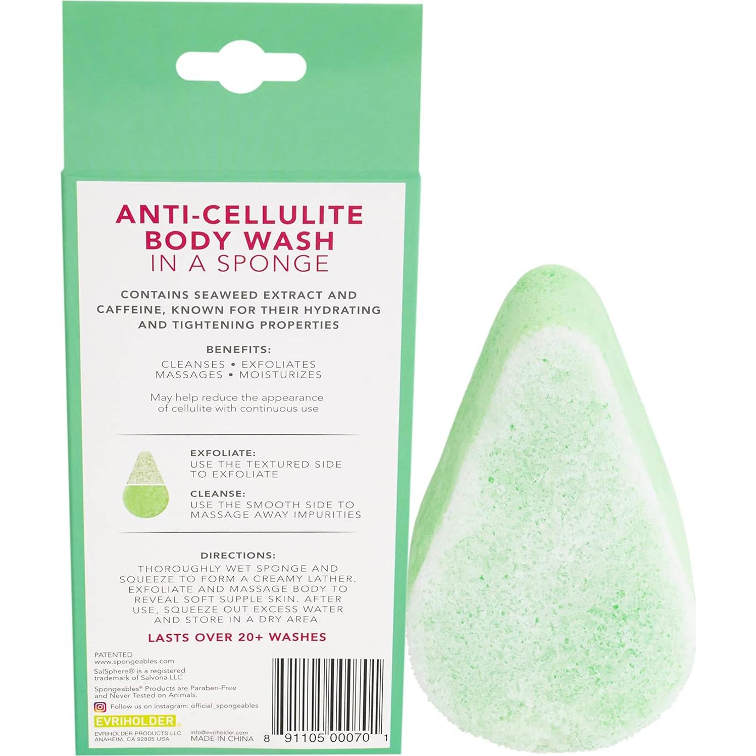 Esponja de Ducha Anticelulitis Spongeables Aloe Fresco