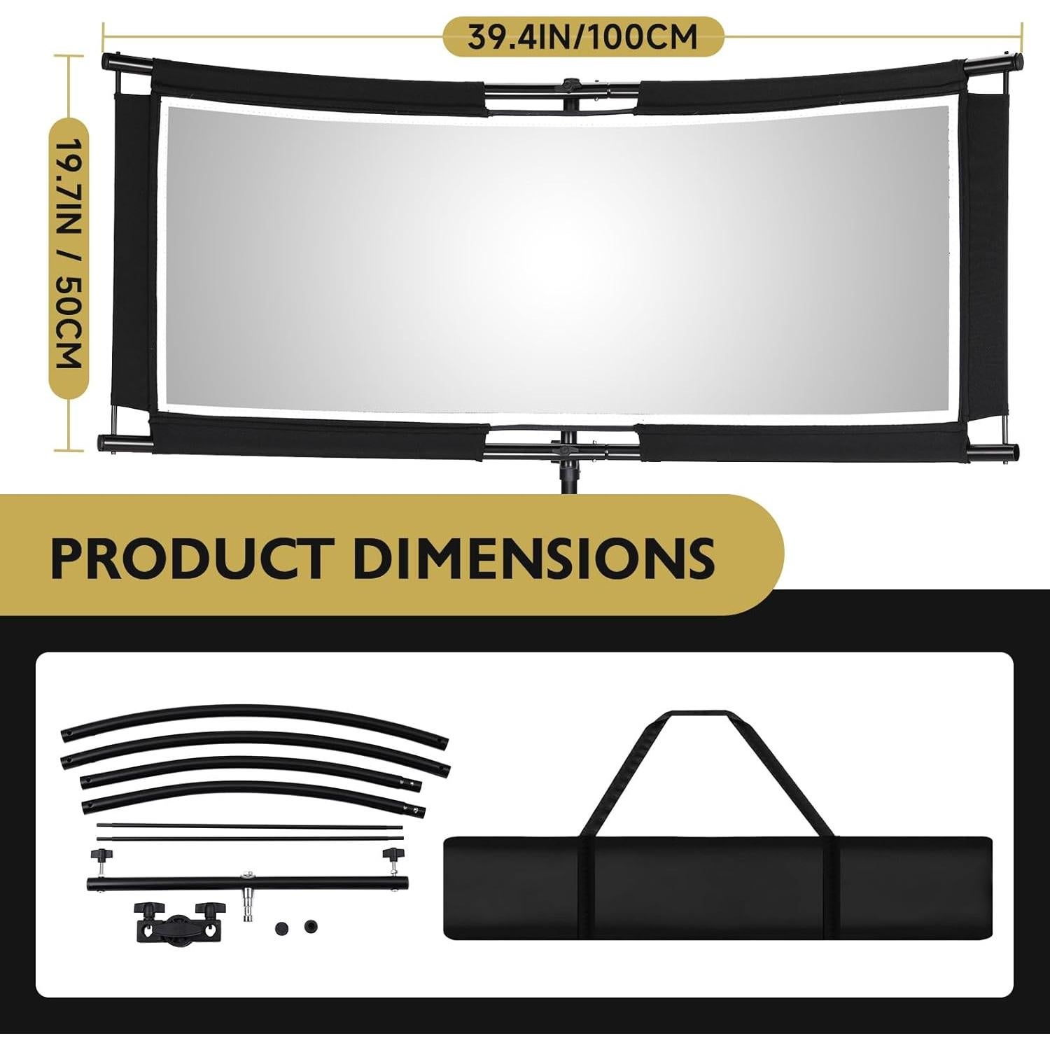 Reflector Clamshell Selens 4 en 1 con Funda 1.63 kg