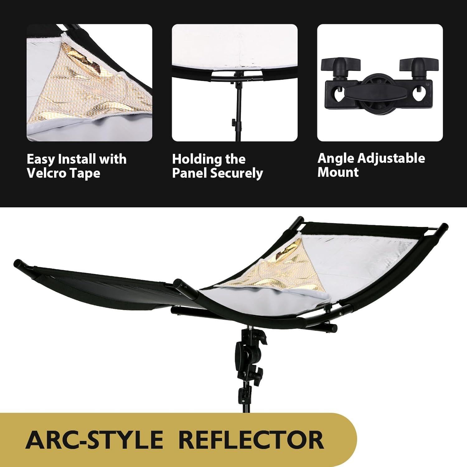 Reflector Clamshell Selens 4 en 1 con Funda 1.63 kg