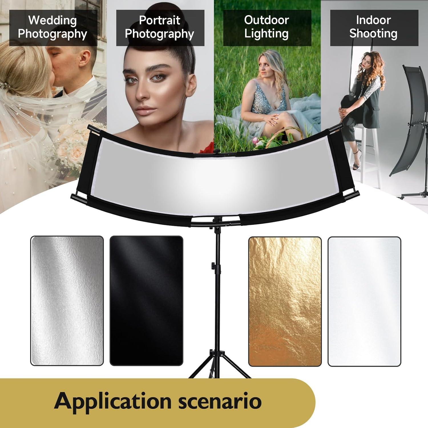 Reflector Clamshell Selens 4 en 1 con Funda 1.63 kg
