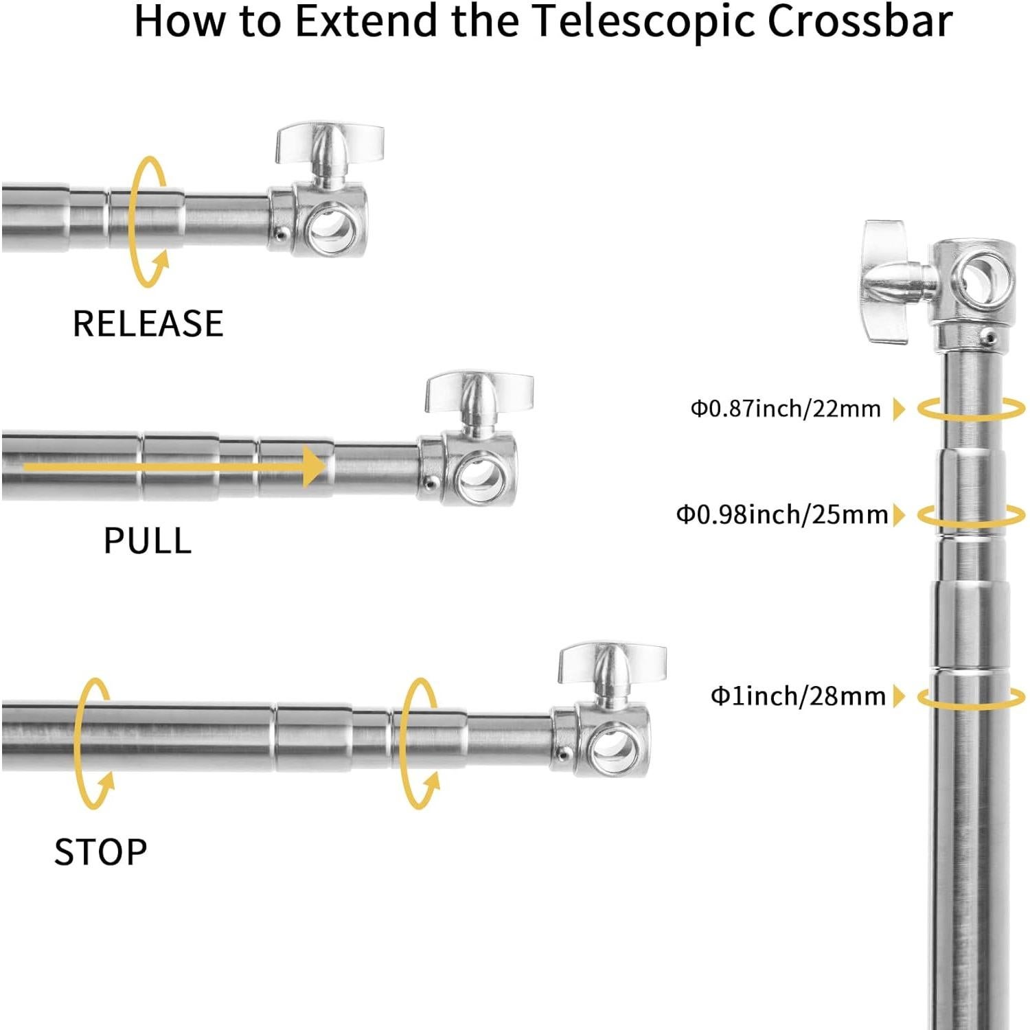 Barra Transversal Telescópica Meking Acero Inoxidable 3m