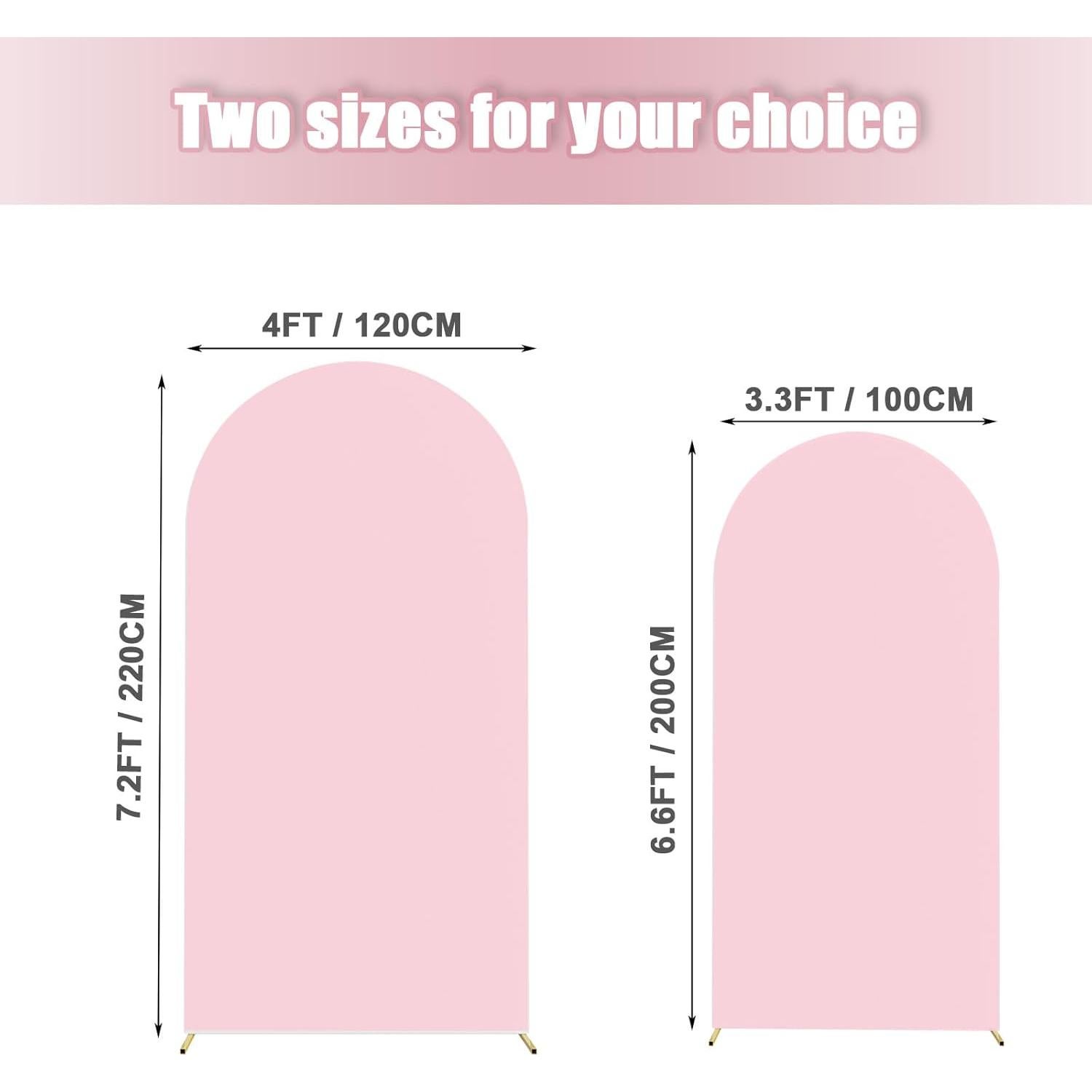 Cubierta de Soporte de Arco de Boda Aulaned 2.01m Rosa