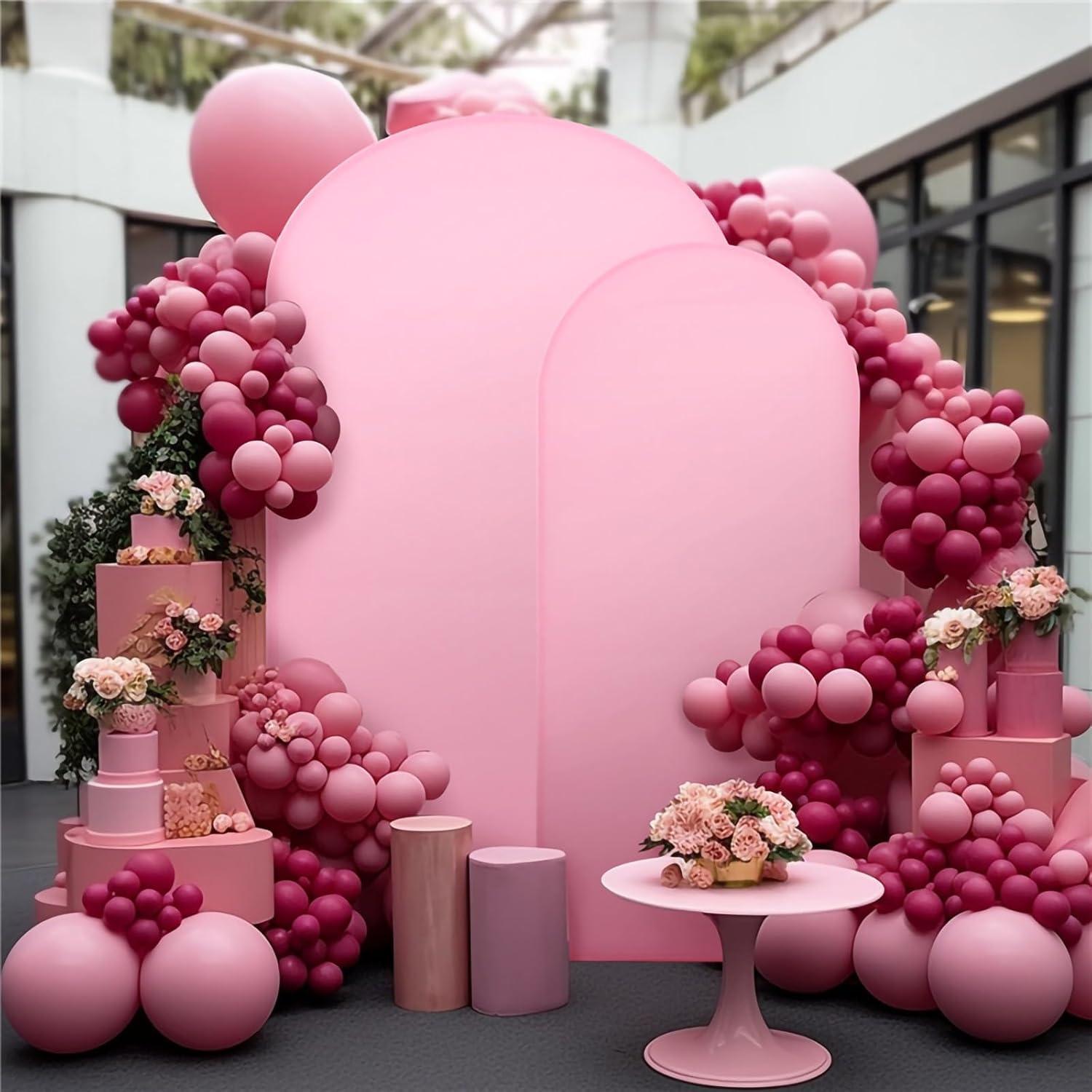 Cubierta de Soporte de Arco de Boda Aulaned 2.01m Rosa