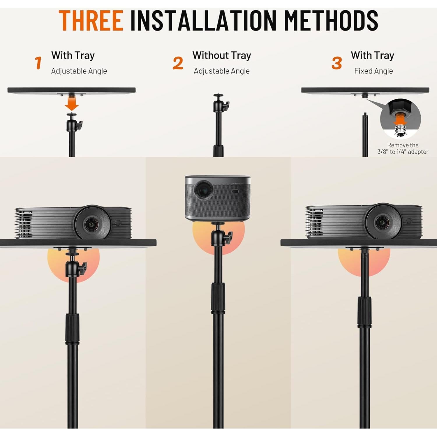 Trípode Proyector CAHAYA Ajustable 89.85 a 129.97 cm Plegable