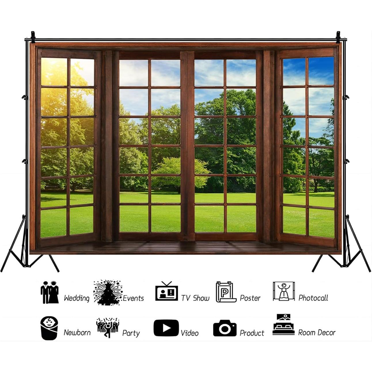 Fondo de Oficina YYNXSY 2.1x1.5m para Videoconferencias