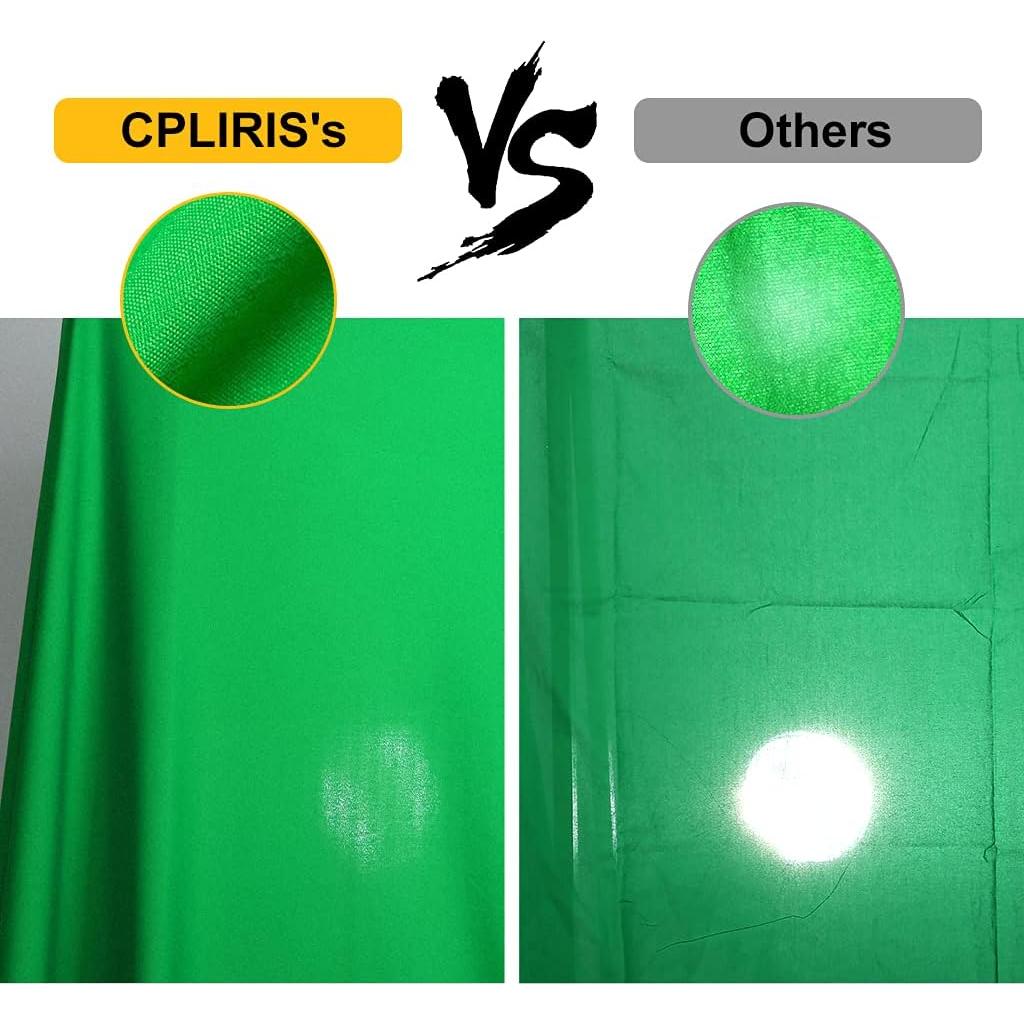 10x12ft Green Screen Backdrop for Photography, Chromakey Background Fabric for Photoshoot, Zoom Meeting, Game Live Steaming
