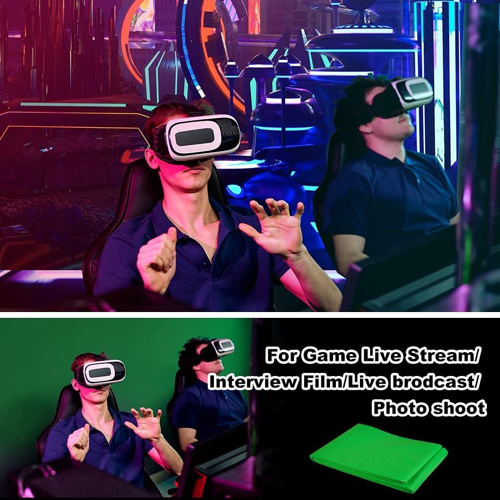 10x12ft Green Screen Backdrop for Photography, Chromakey Background Fabric for Photoshoot, Zoom Meeting, Game Live Steaming