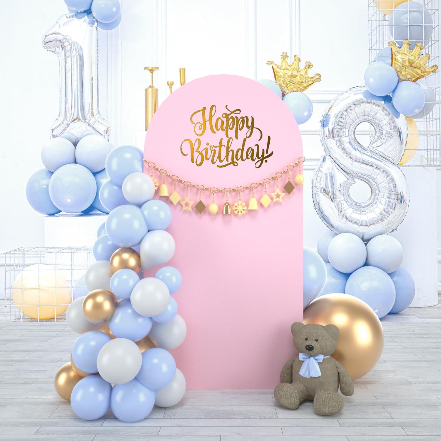 Cubierta de Arco de Boda Bricia 2.19m Rosa Estirable