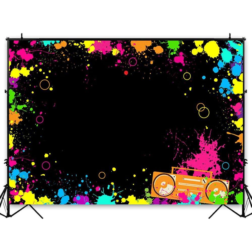 Fondo de Fiesta Brillo Neón Avezano 210x150 cm Decoración