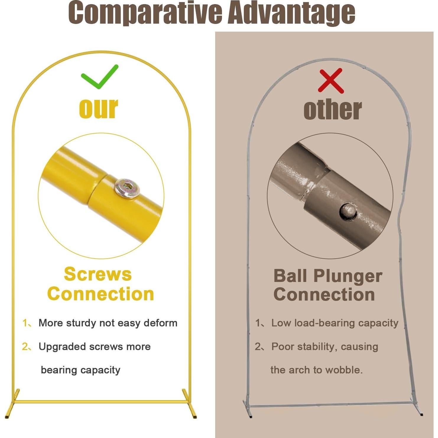 Soporte de Arco de Metal MODFUNS con Cubierta Caqui 4-6ft