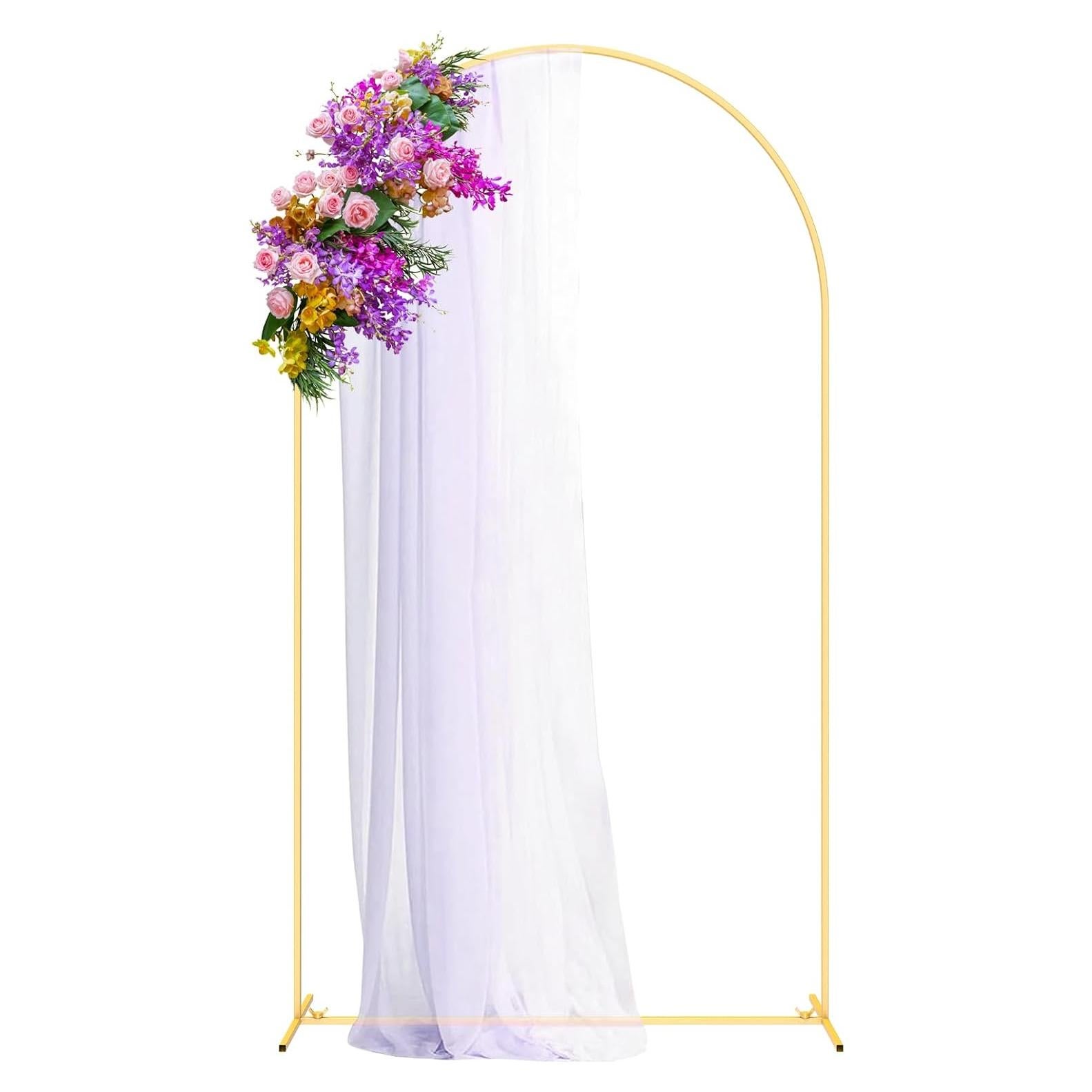Soporte de fondo de arco dorado ITEFDTUTNE 2.58kg 7.2x1.2m