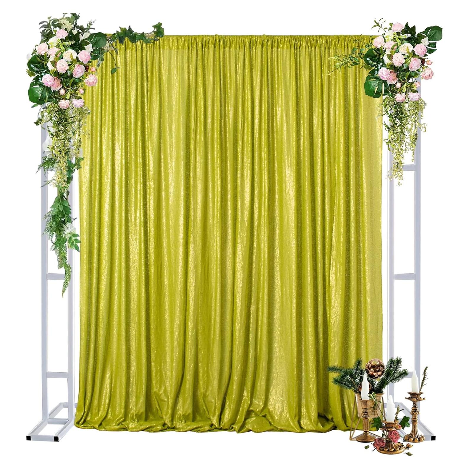 Fondo Fotográfico Verde Lima 213x122 cm - Lentejuelas Reutilizables