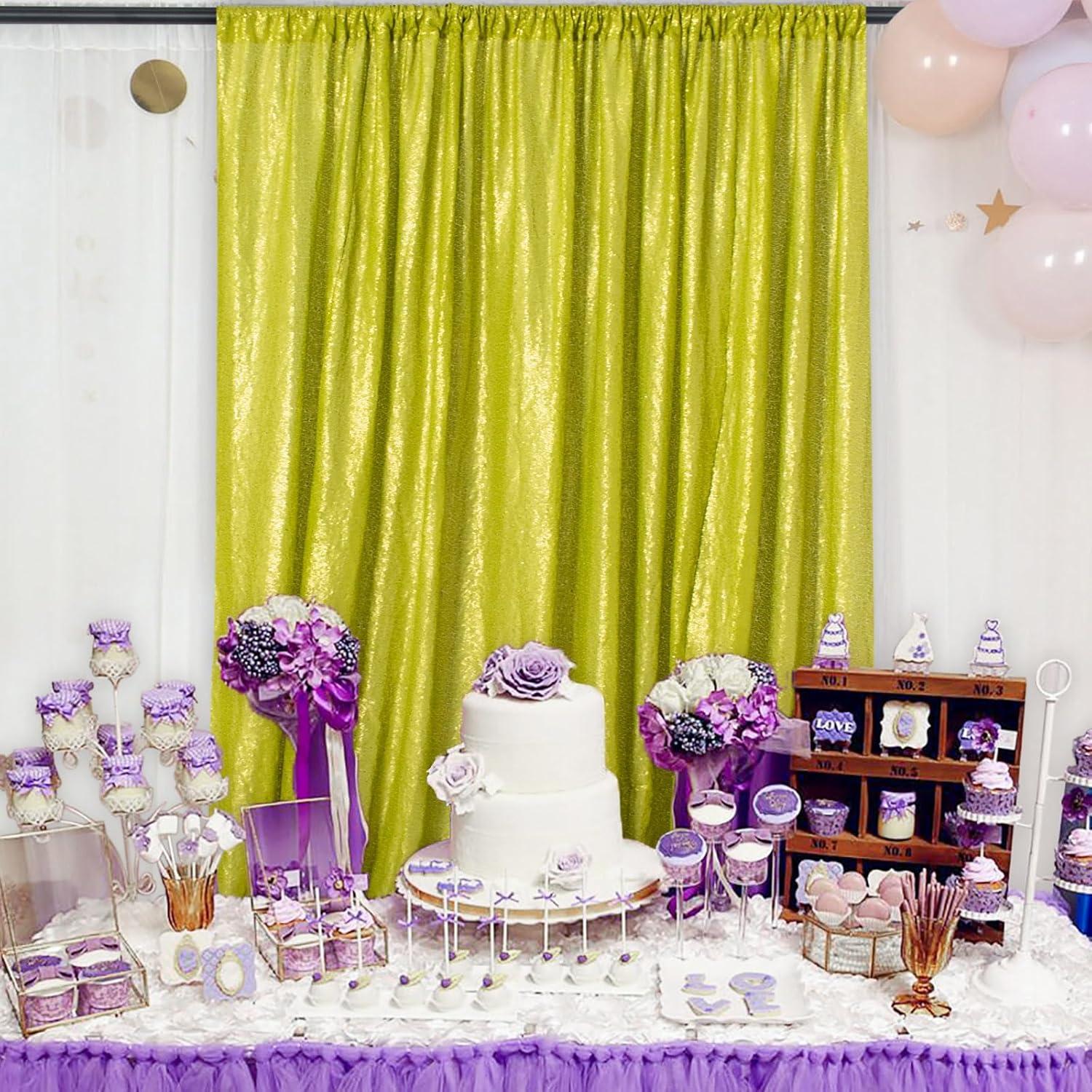 Fondo Fotográfico Verde Lima 213x122 cm - Lentejuelas Reutilizables