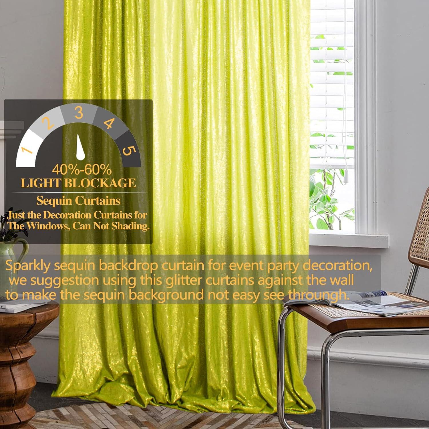 Fondo Fotográfico Verde Lima 213x122 cm - Lentejuelas Reutilizables