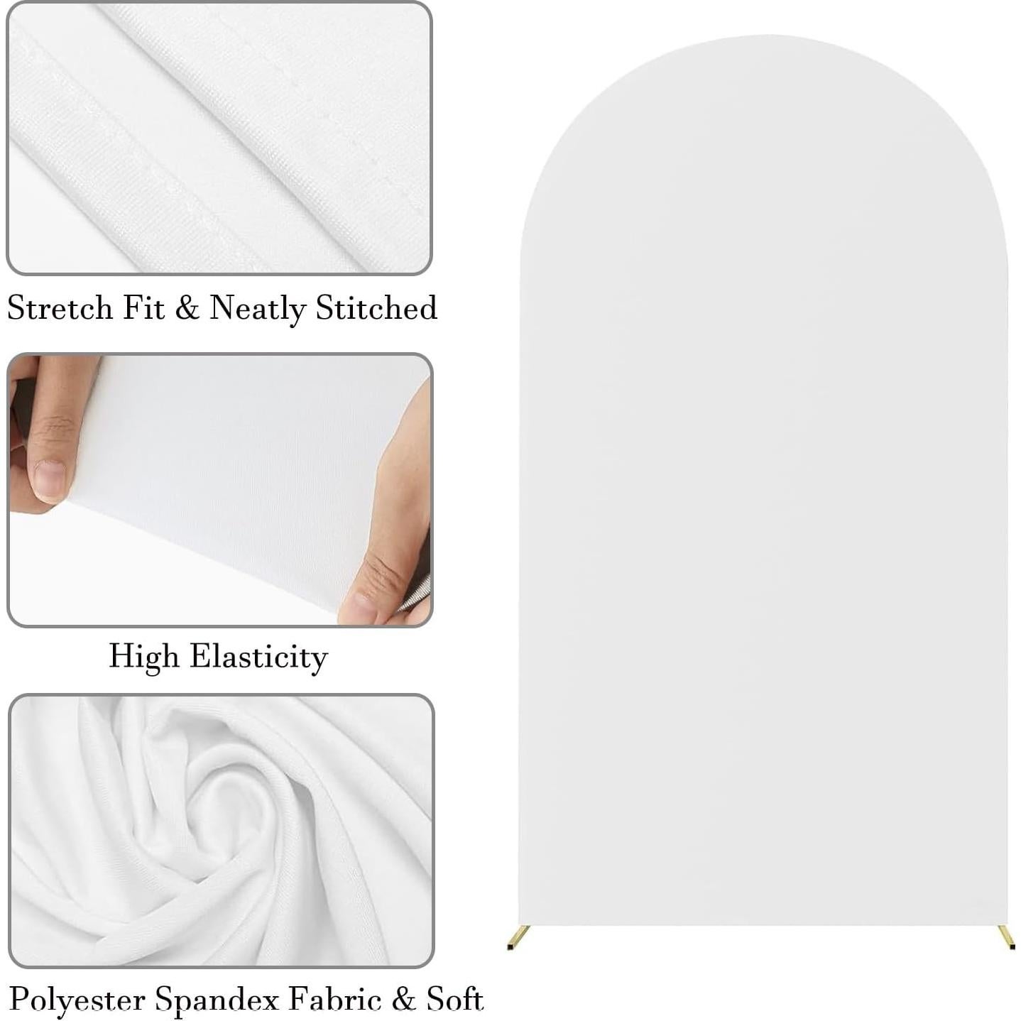 Cubierta de fondo arqueado spandex azul bebé 1.83 m JKDMJF