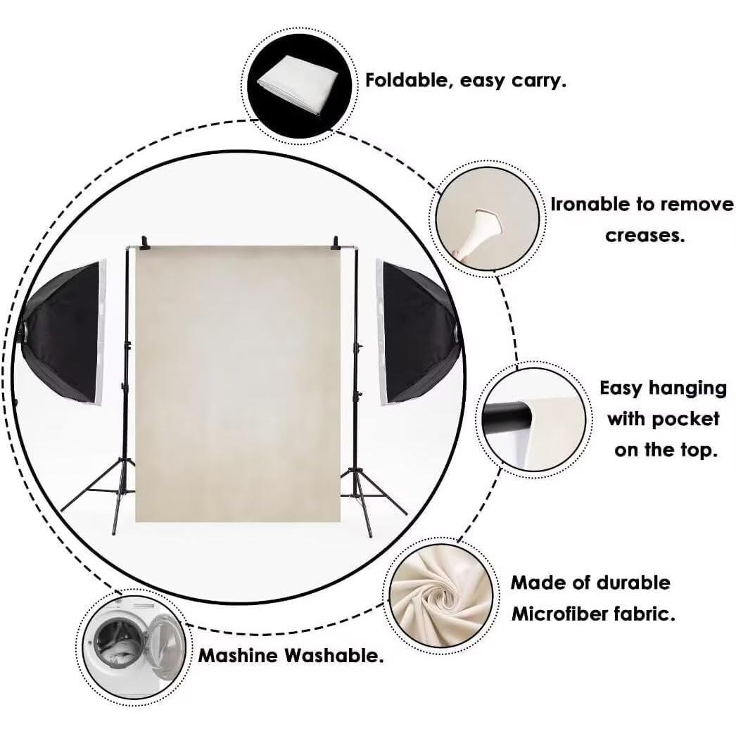 Fondo Rosa Sólido 5x7ft Kate Microfibra para Fotografía