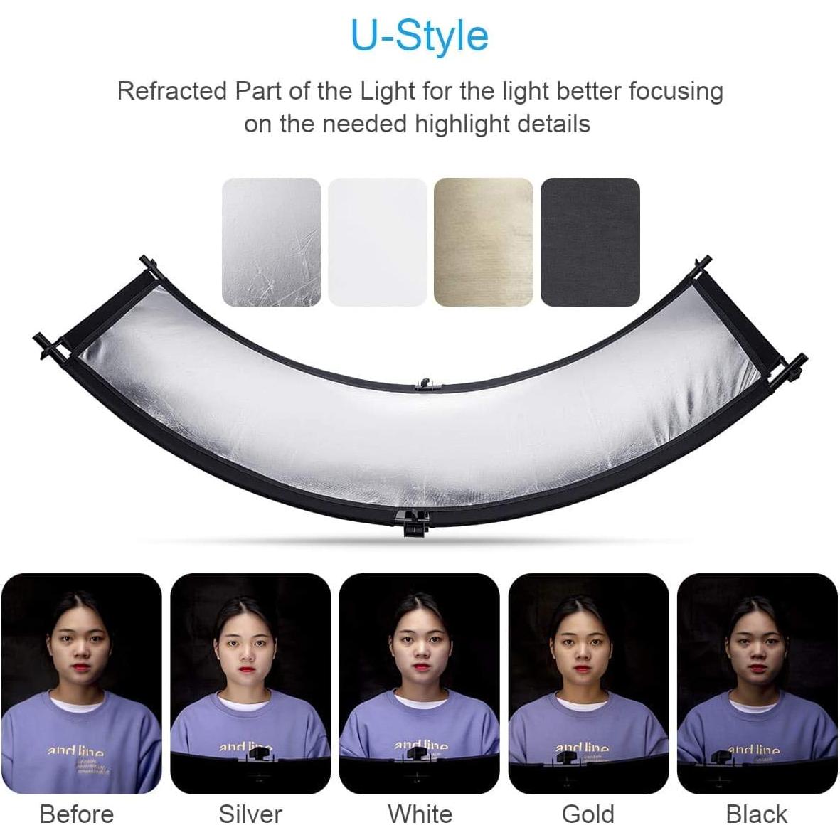 Reflector de Luz FOMITO 178x65cm Doble Cara 4 Colores