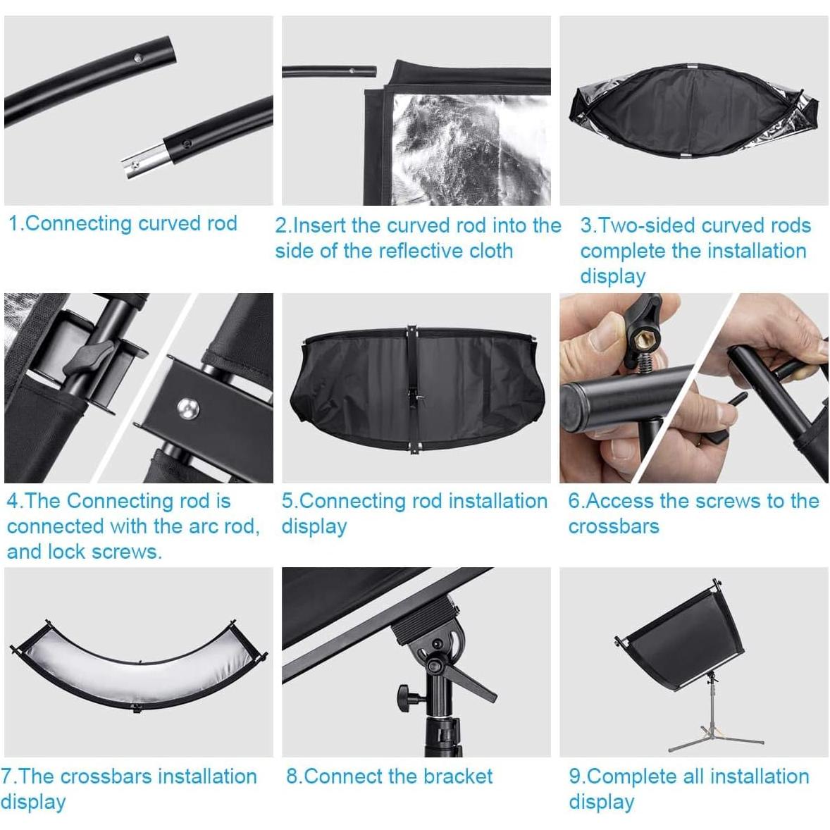 Reflector de Luz FOMITO 178x65cm Doble Cara 4 Colores