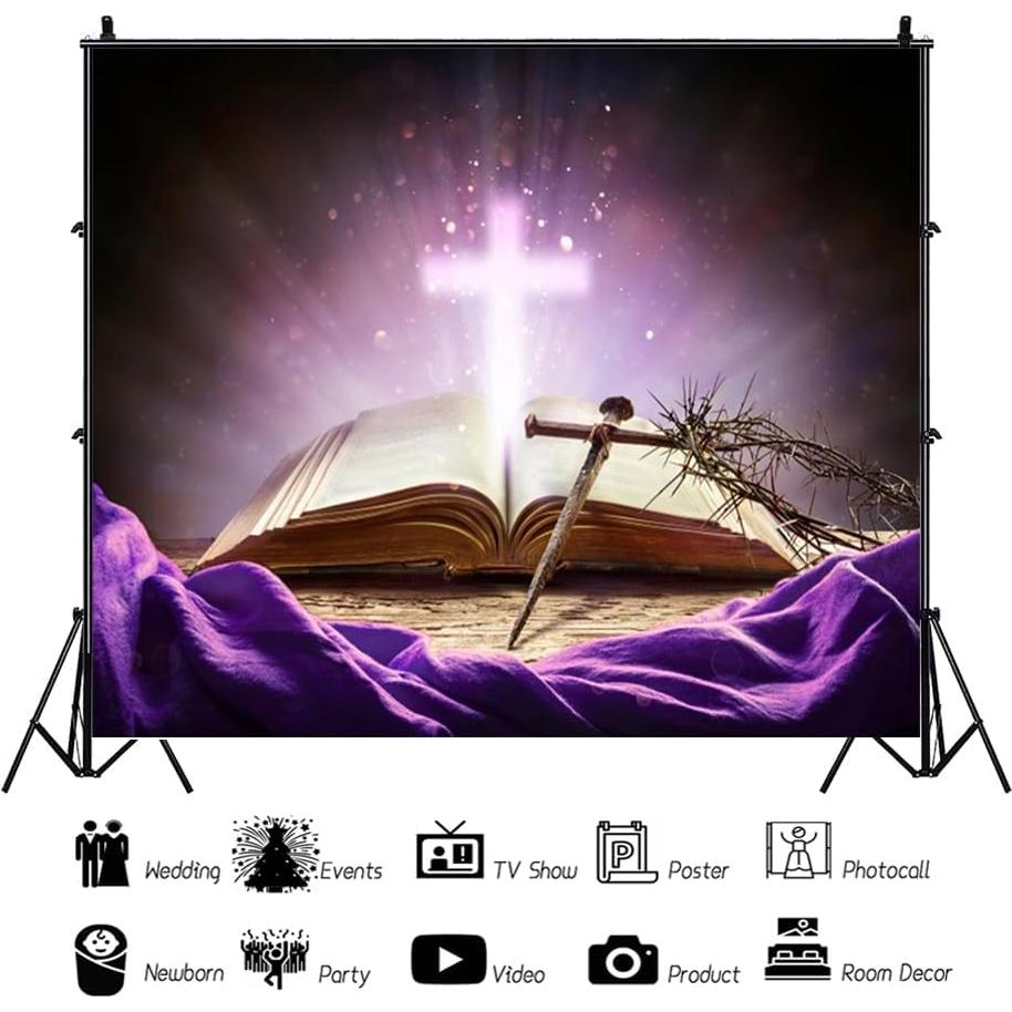 Fondo Fotográfico Cruz Vinilo 3.05x2.44m ZARROUEA