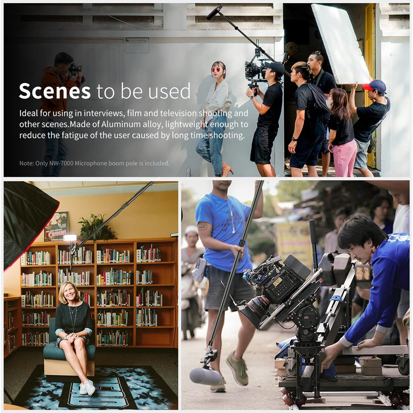 Brazo de Micrófono NEEWER NW-7000 Extensible 0.91m a 2.44m