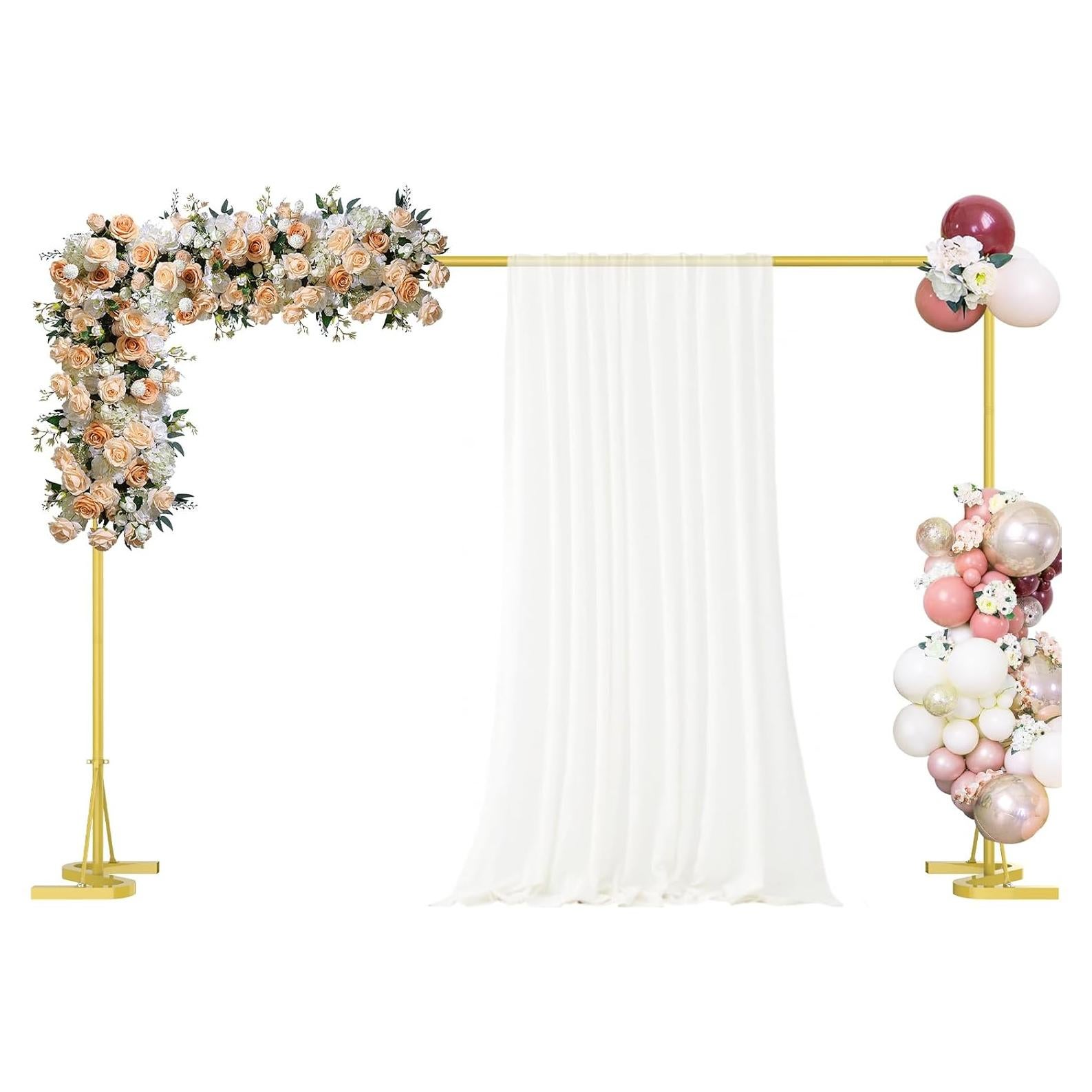 Soporte de Fondo Dorado Fogein 3.05m Metal Resistente