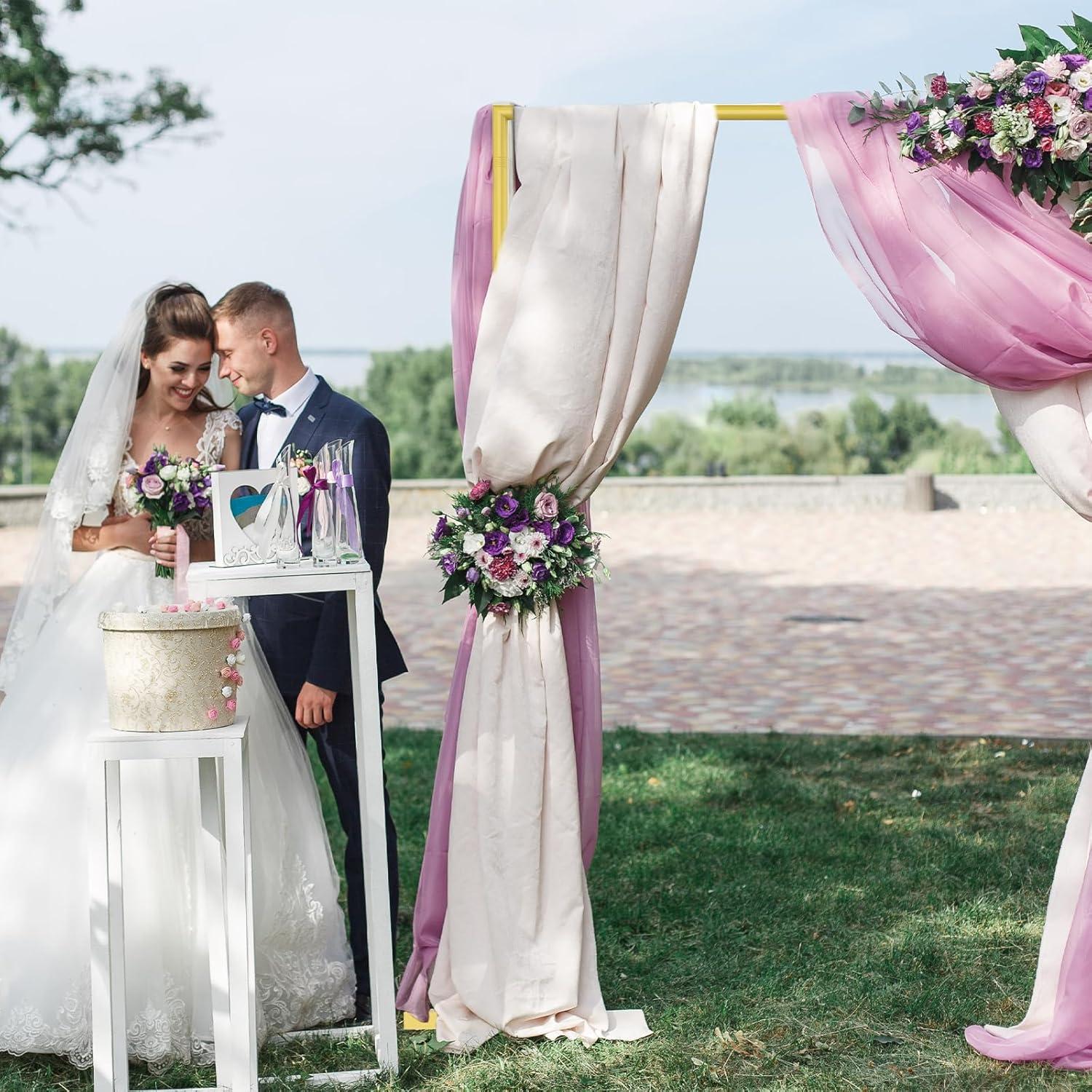 Soporte de Fondo Dorado Fogein 3.05m Metal Resistente